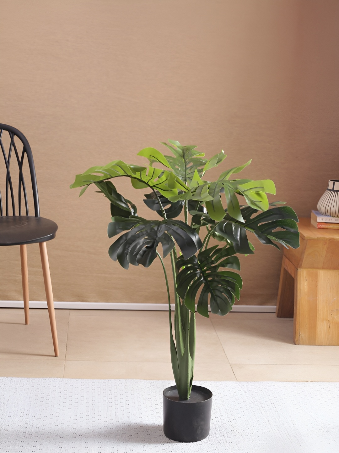 

Home Bloom Green Monstera Deliciosa Artificial Plant With Pot