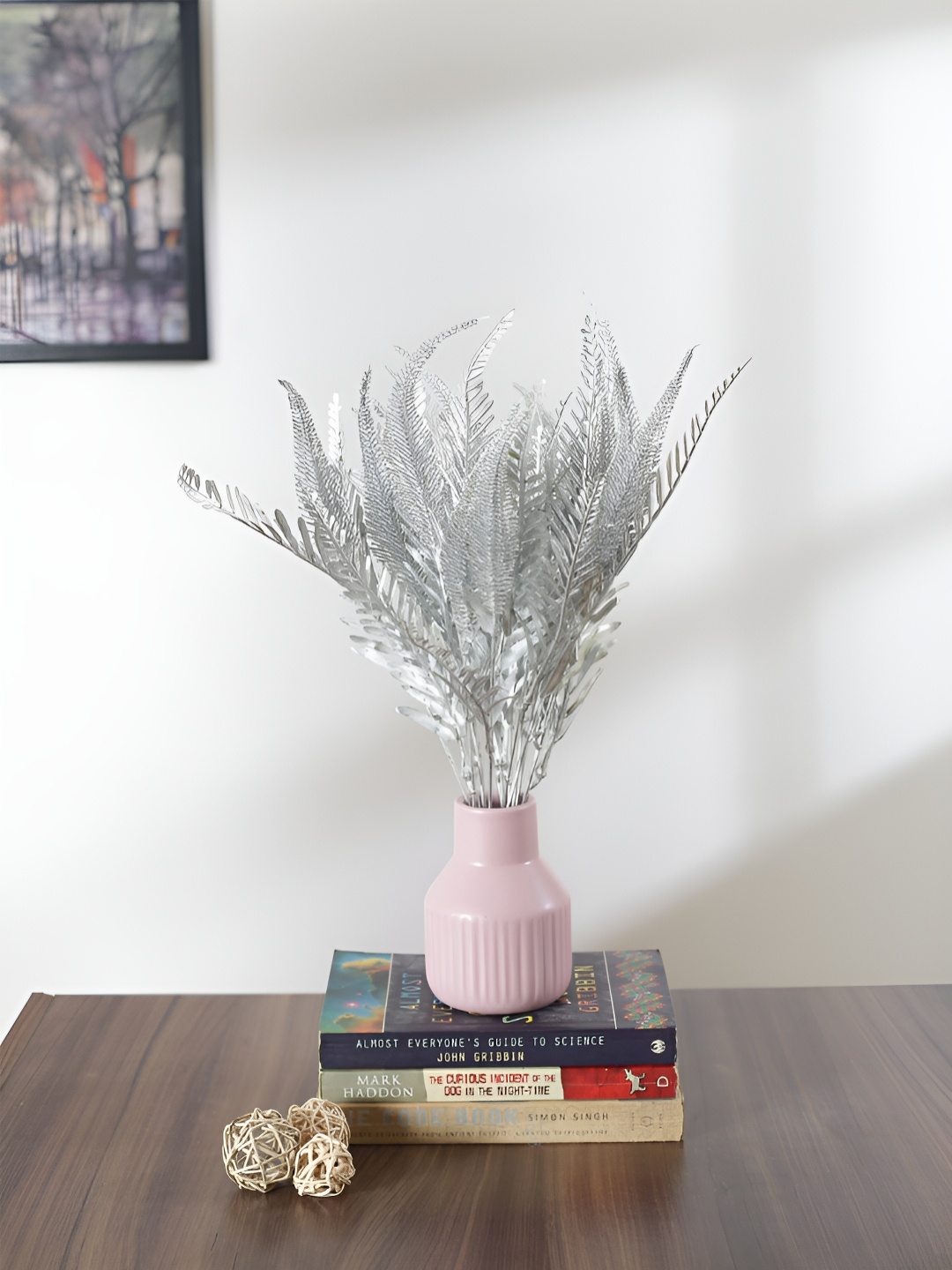 

Home Bloom Silver-Toned 2 Pieces Artificial Flower