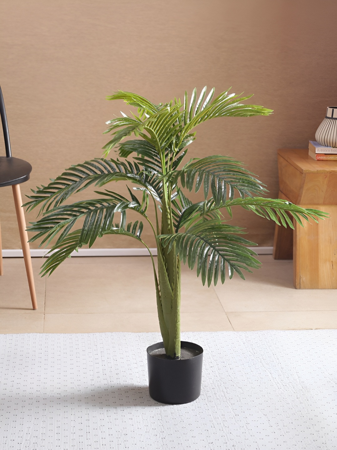 

Home Bloom Green Palm Artificial Plant With Pot