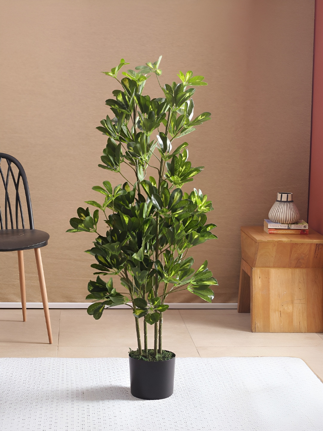 

Home Bloom Green & Black Bougainvillea Artificial Plant With Pot