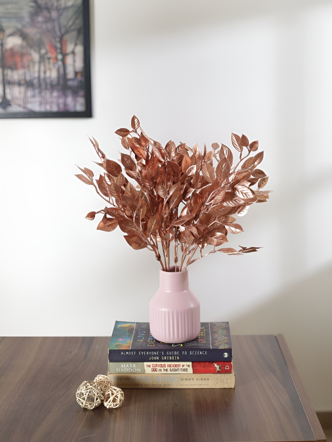 

Home Bloom Copper-Toned 2 Pieces Artificial Flowers