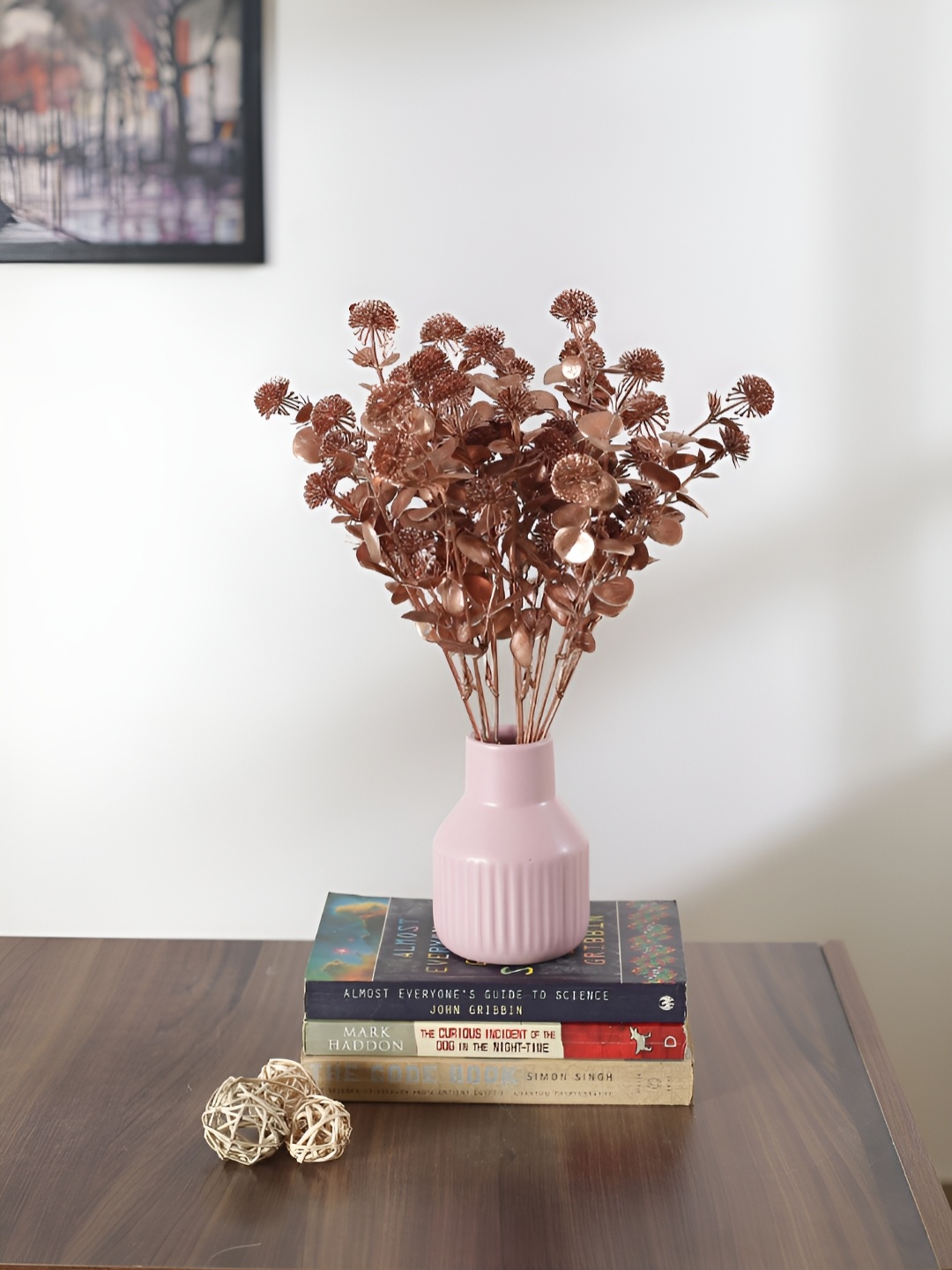 

Home Bloom Copper-Toned 2 Pieces Artificial Flower