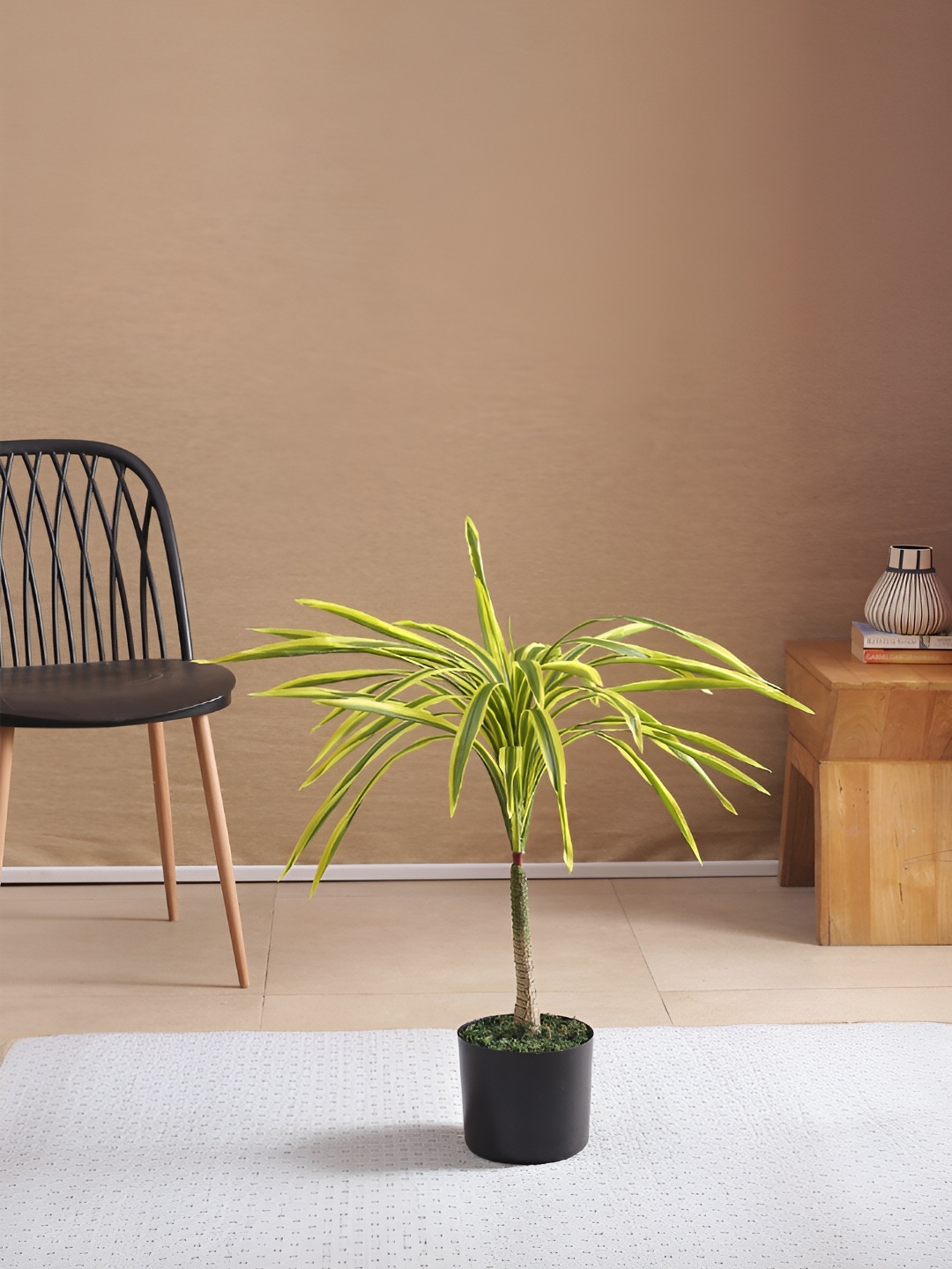 

Home Bloom Yellow Dracaena Artificial Plant With Pot