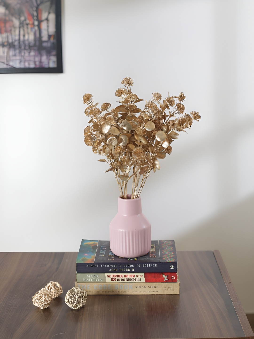 

Home Bloom Gold-Toned 2 Pieces Artificial Flower
