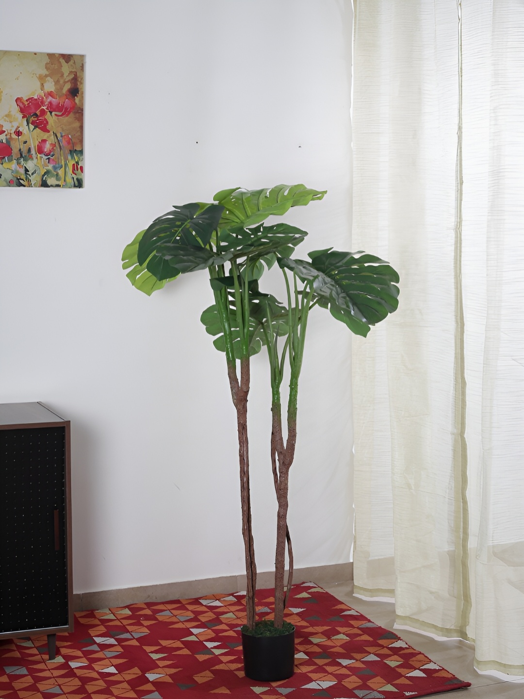 

Home Bloom Green Monstera Deliciosa Artificial Plant With Pot