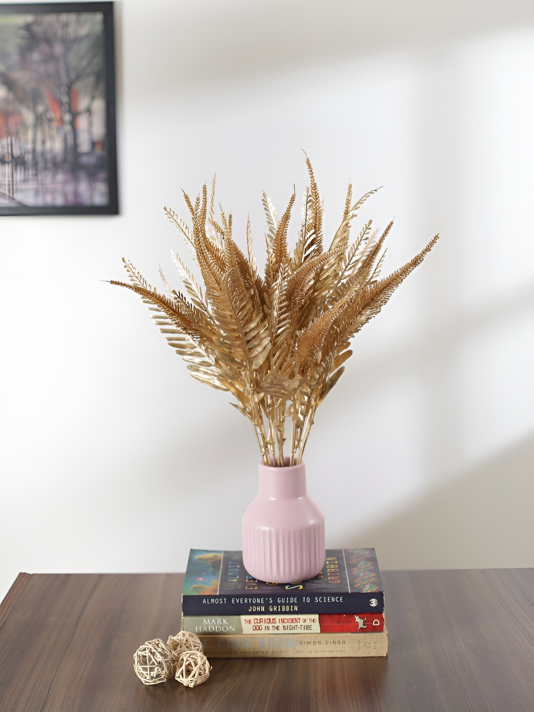 

Home Bloom Gold-Toned 2 Pieces Artificial Flower