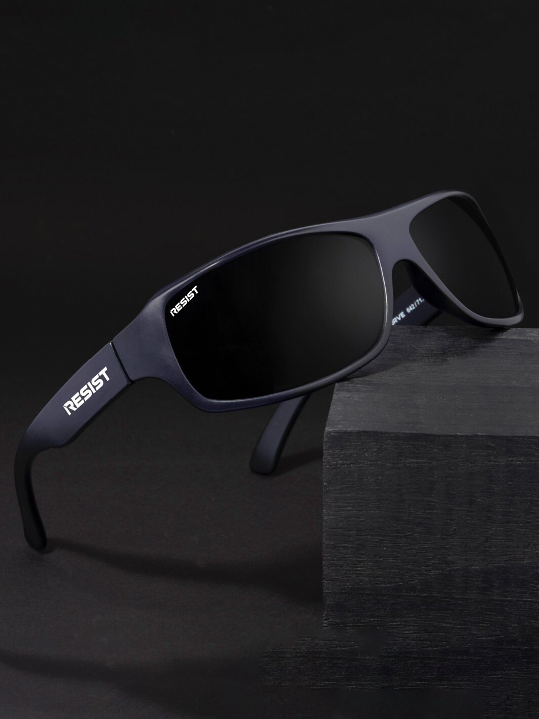 

RESIST EYEWEAR Unisex Sports Sunglasses with UV Protected Lens CURVE BF BLACK5, Black