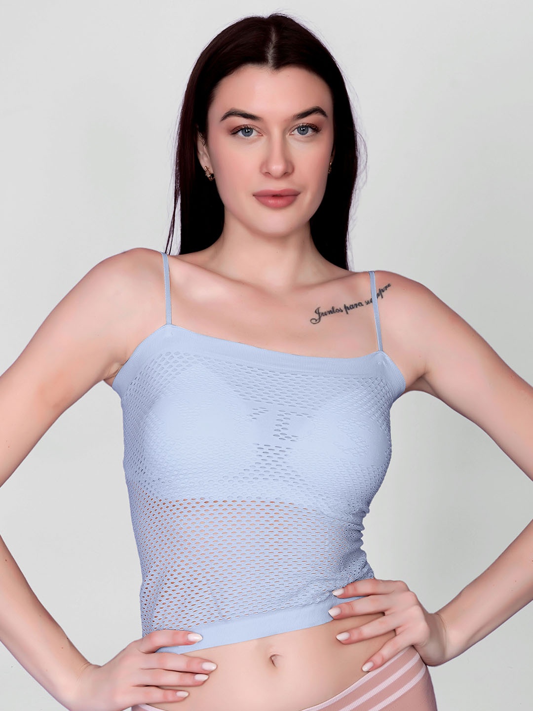 

DEALSEVEN FASHION Women Lightly Padded Lightly Padded Camisoles, Blue