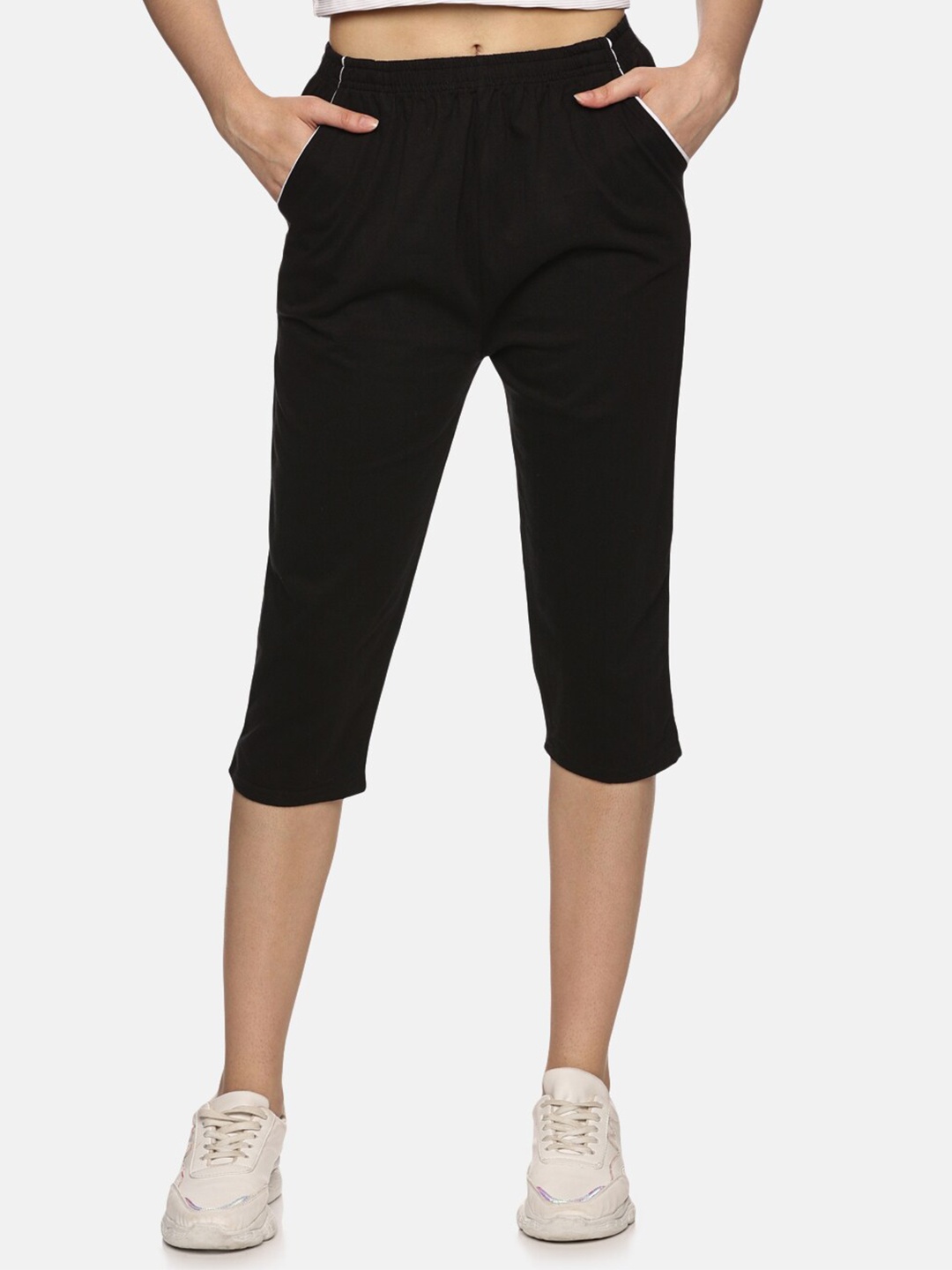 

NOT YET by us Women Capris, Black