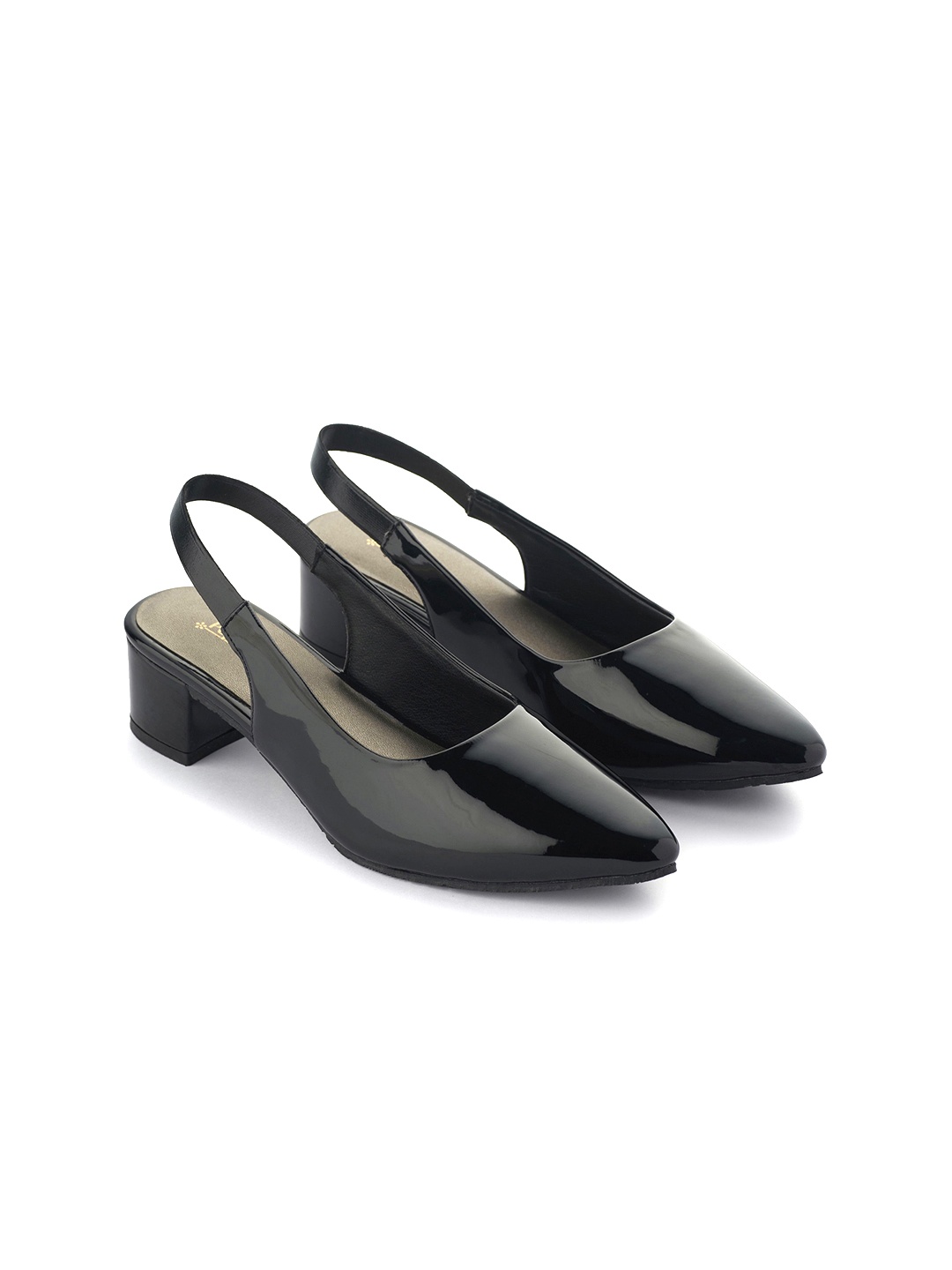 

PEPITOES Women Block Heel Pumps, Black