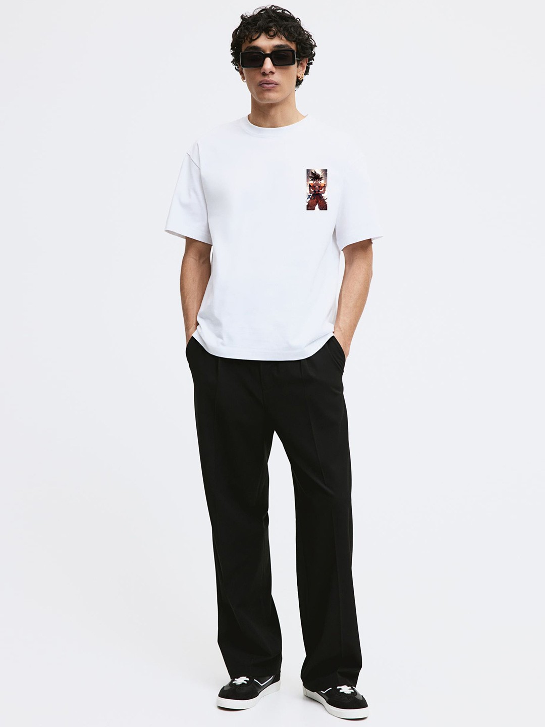 

Miaz Lifestyle Men Applique T-shirt, White