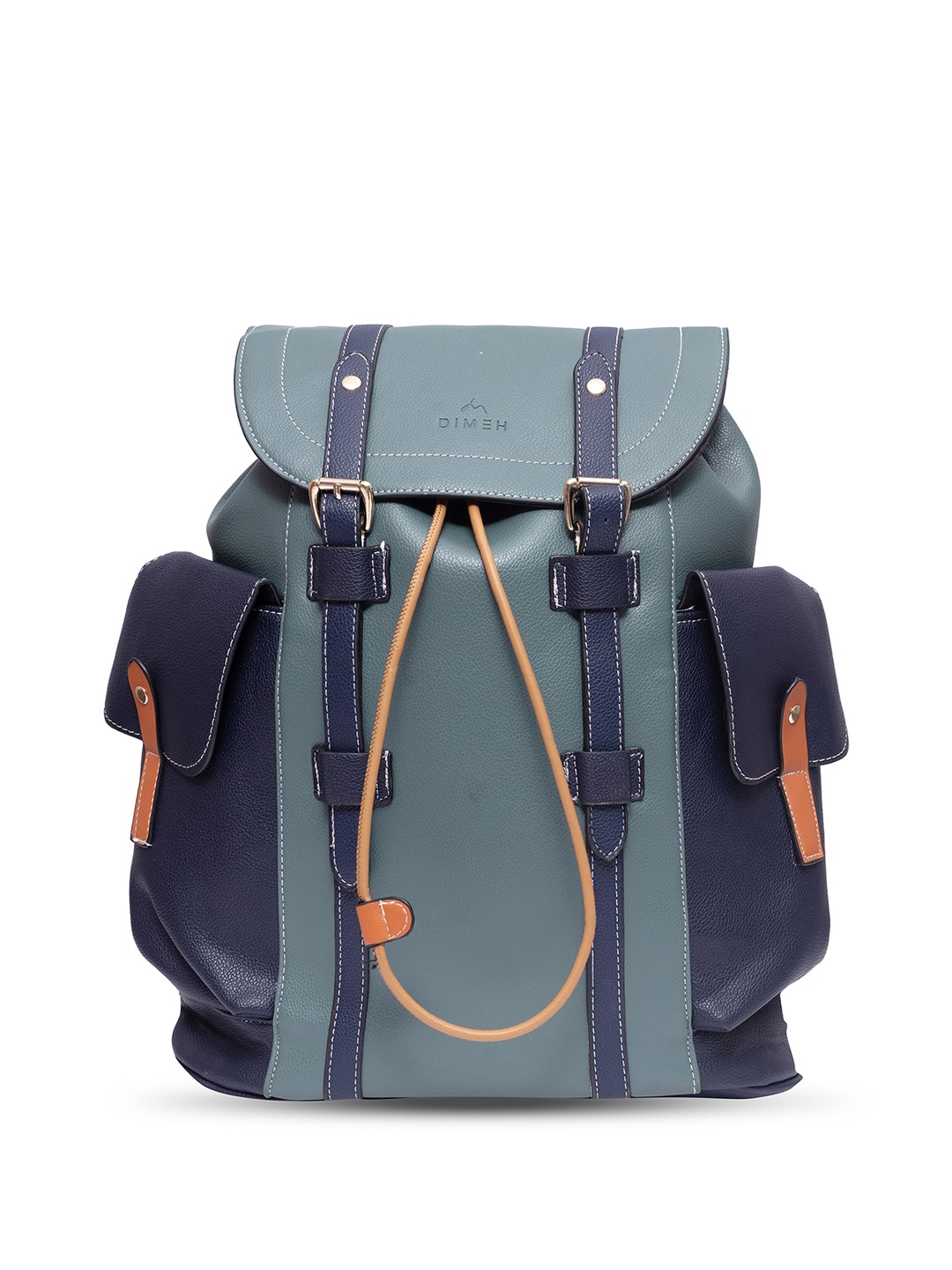 

DIMEH Unisex 14 Inch Medium Solid Backpack, Teal