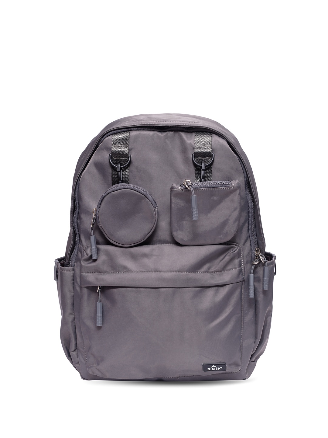 

DIMEH Unisex 14 Inch Solid Medium Backpack, Grey