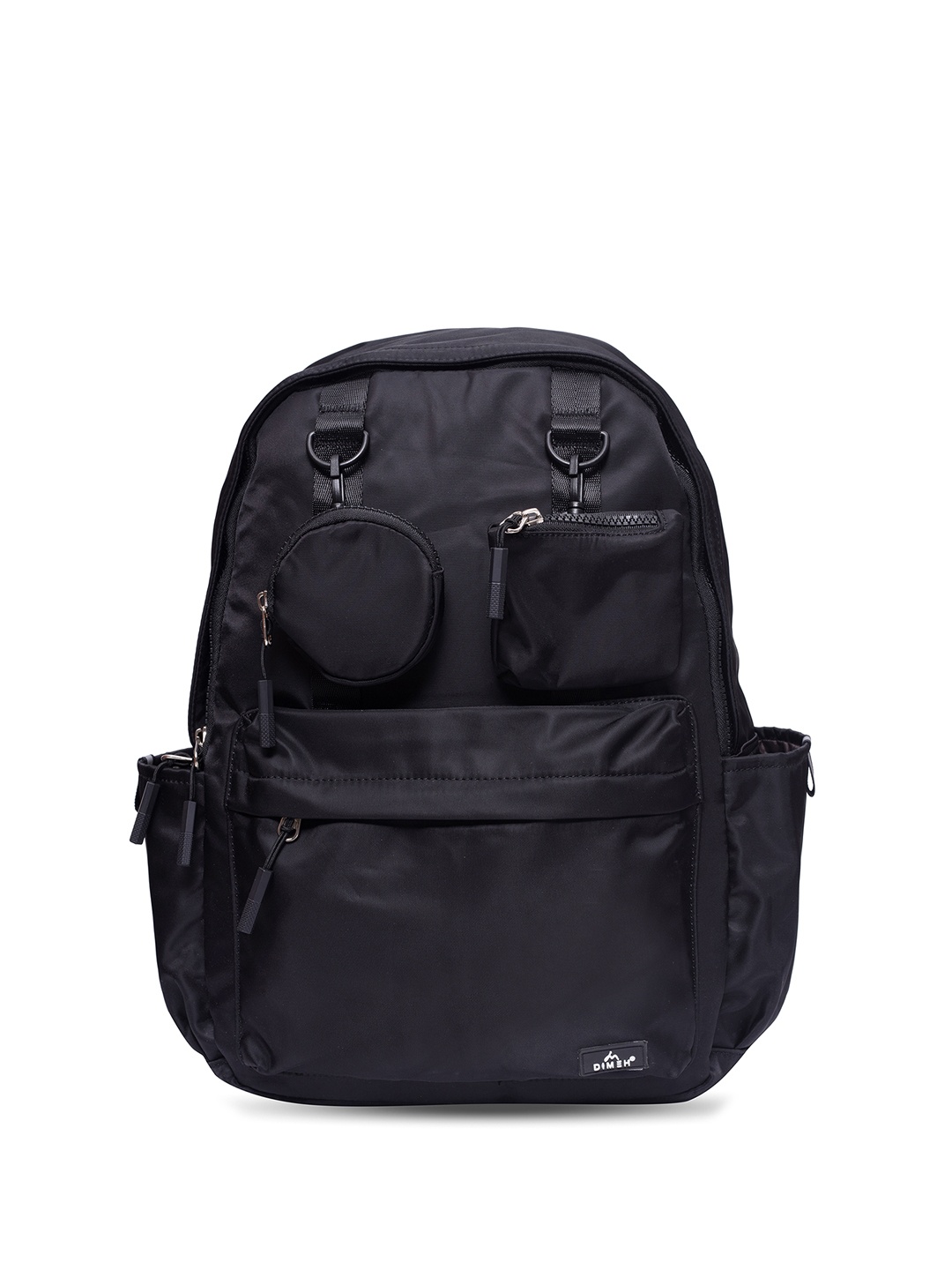 

DIMEH Unisex 14 Inch Solid Medium Backpack, Black