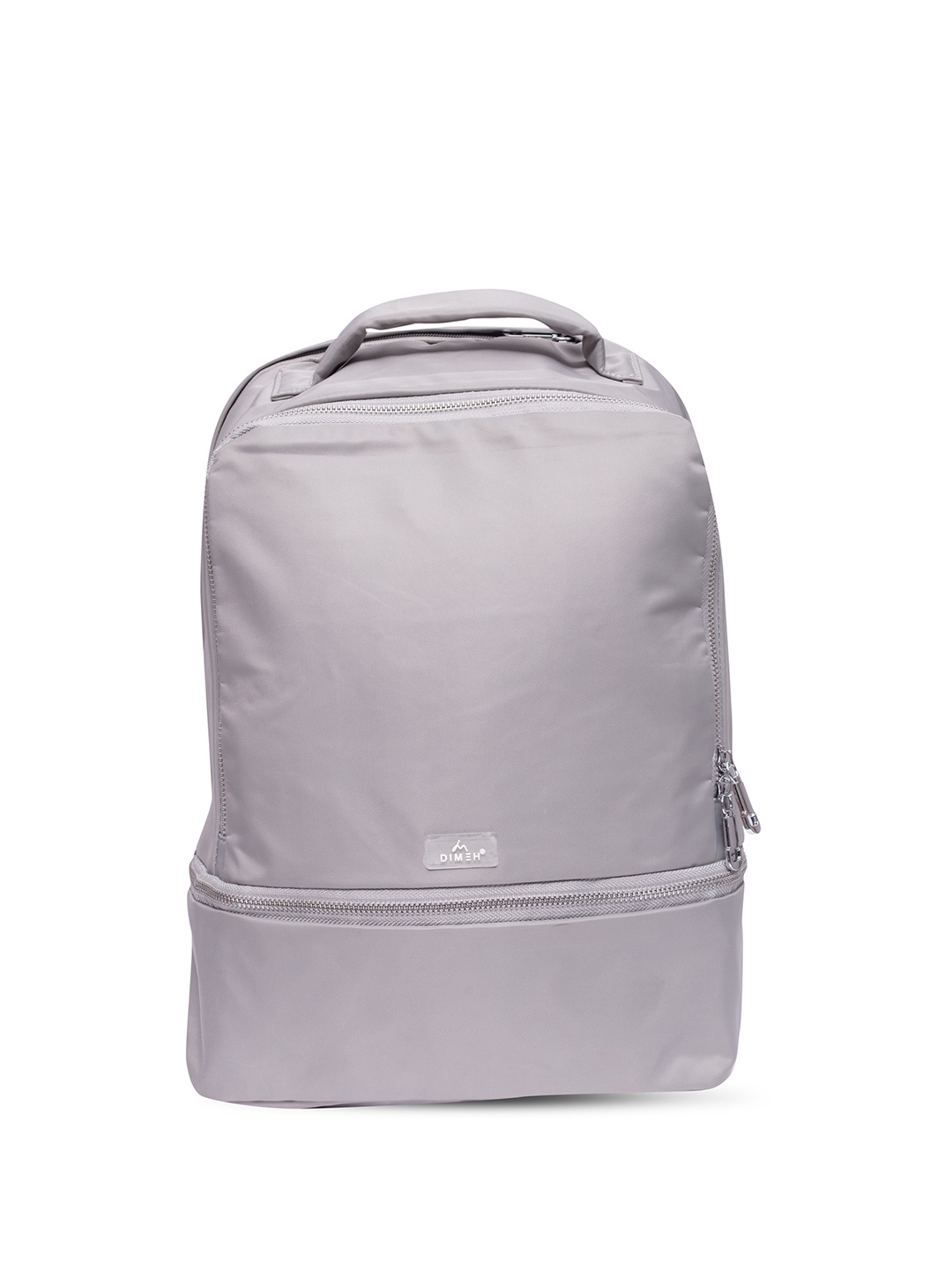 

DIMEH Unisex 14 Inch Solid Medium Backpack, Grey