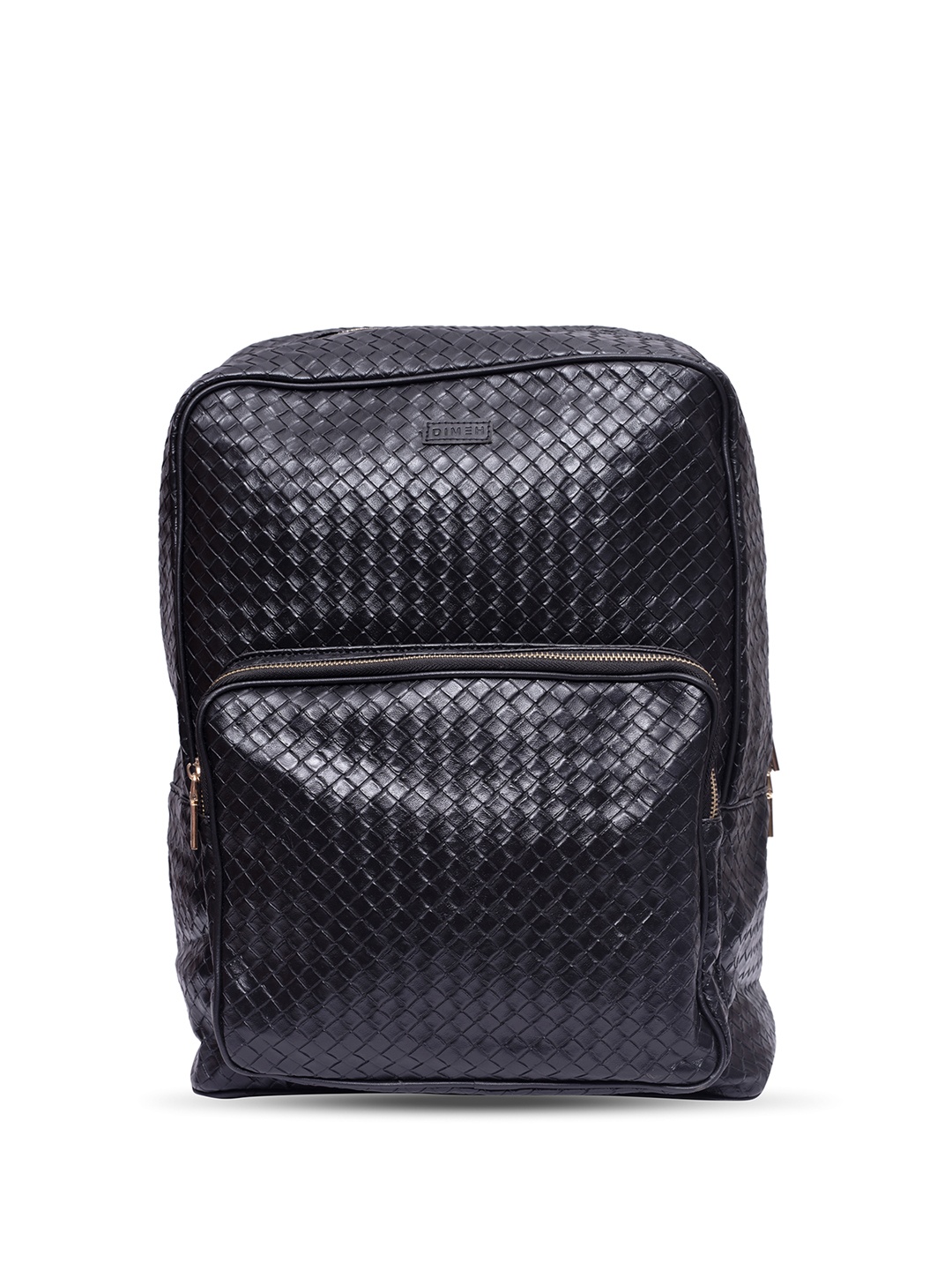 

DIMEH Unisex 14 Inch Textured Medium Backpack, Black