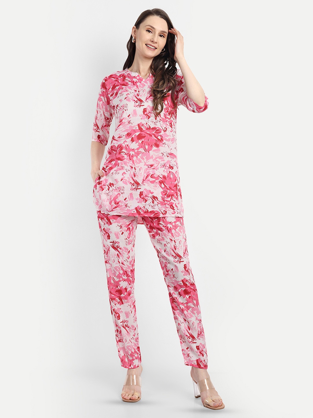

FNOCKS Printed Co-Ords Set, Pink