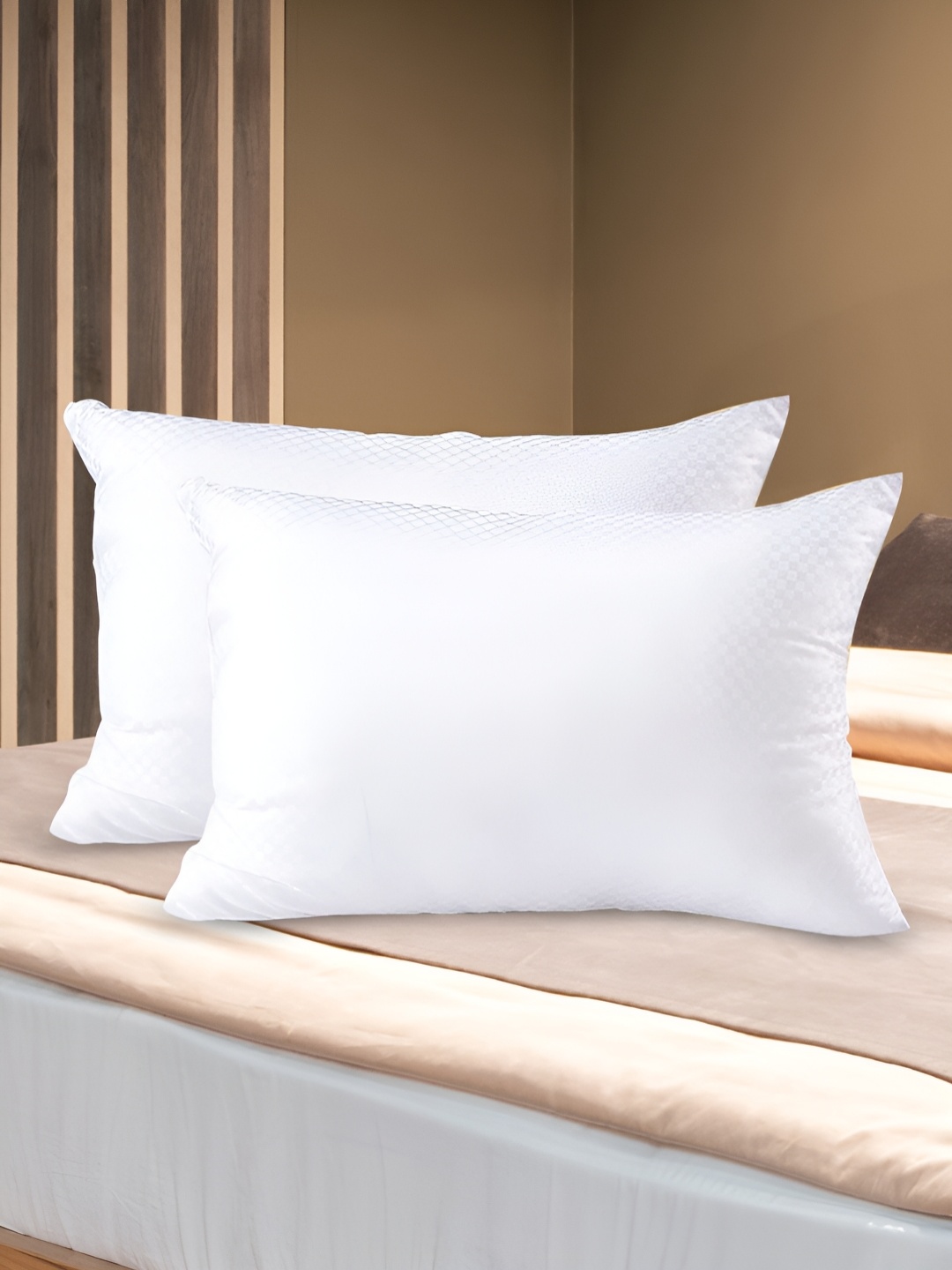 

Aura White 2 Pieces Fibre Filled Sleep Pillow