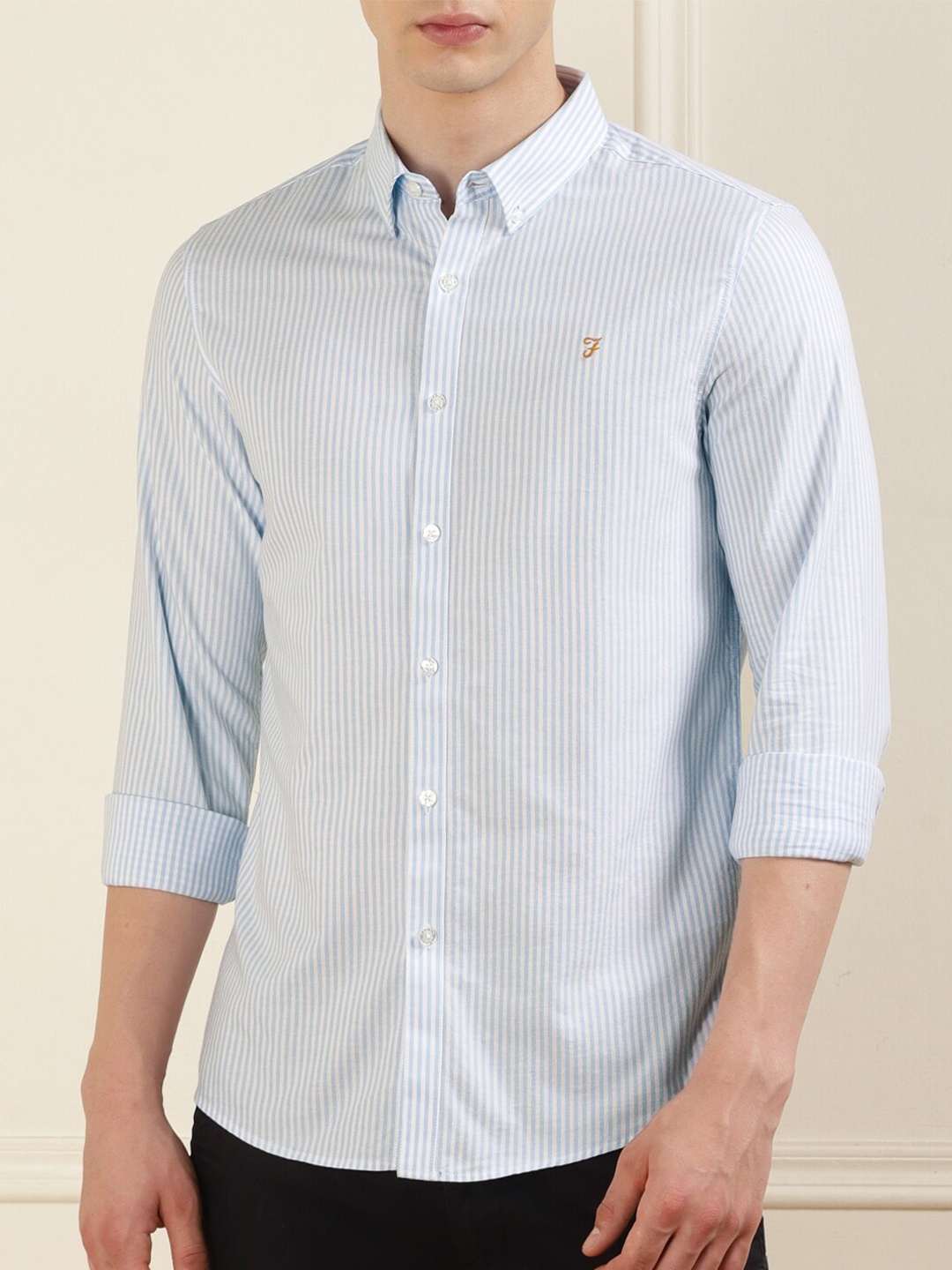 

Farah Cotton Striped Casual Shirt, Na