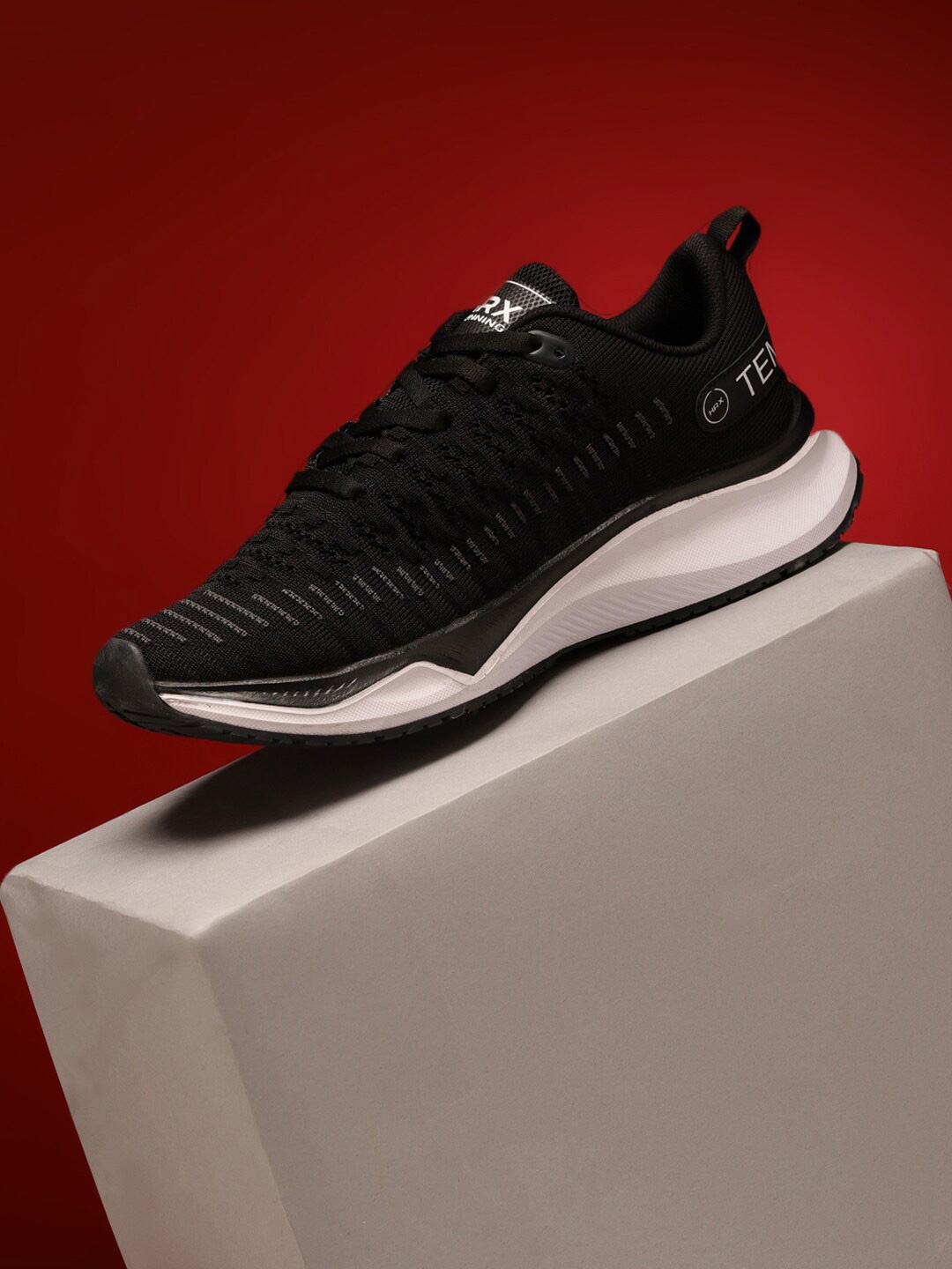 

HRX by Hrithik Roshan Men Mesh Running Shoes, Black
