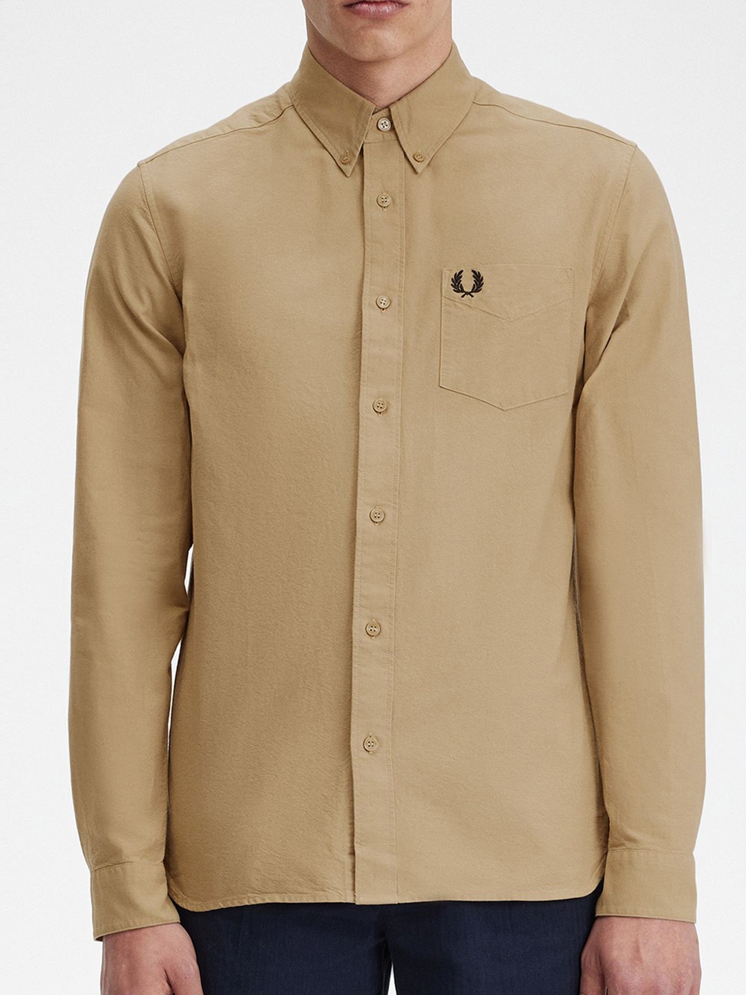 

Fred Perry Men Opaque Casual Shirt, Grey