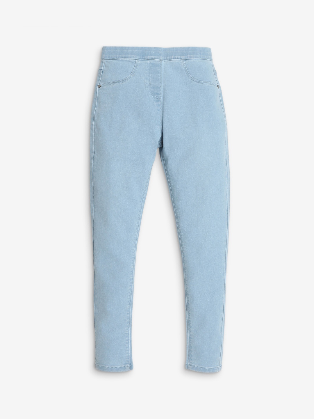 

R&B Girls Regular Fit Mid-Rise Jeans, Blue