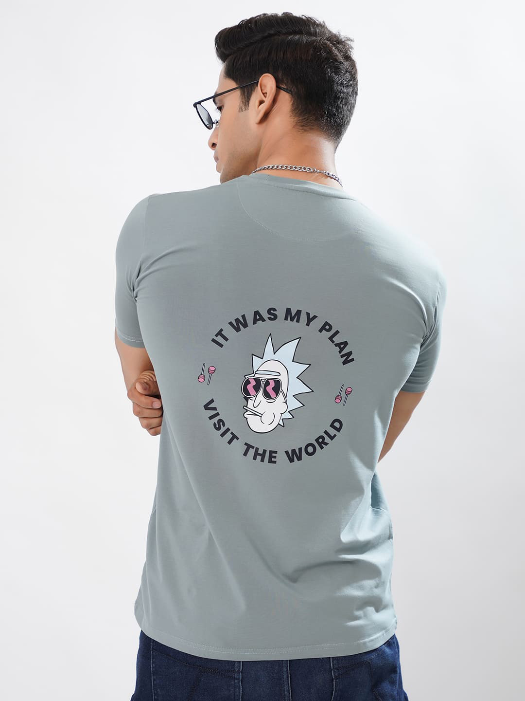 

ROYALTAIL Men Printed Applique T-shirt, Green
