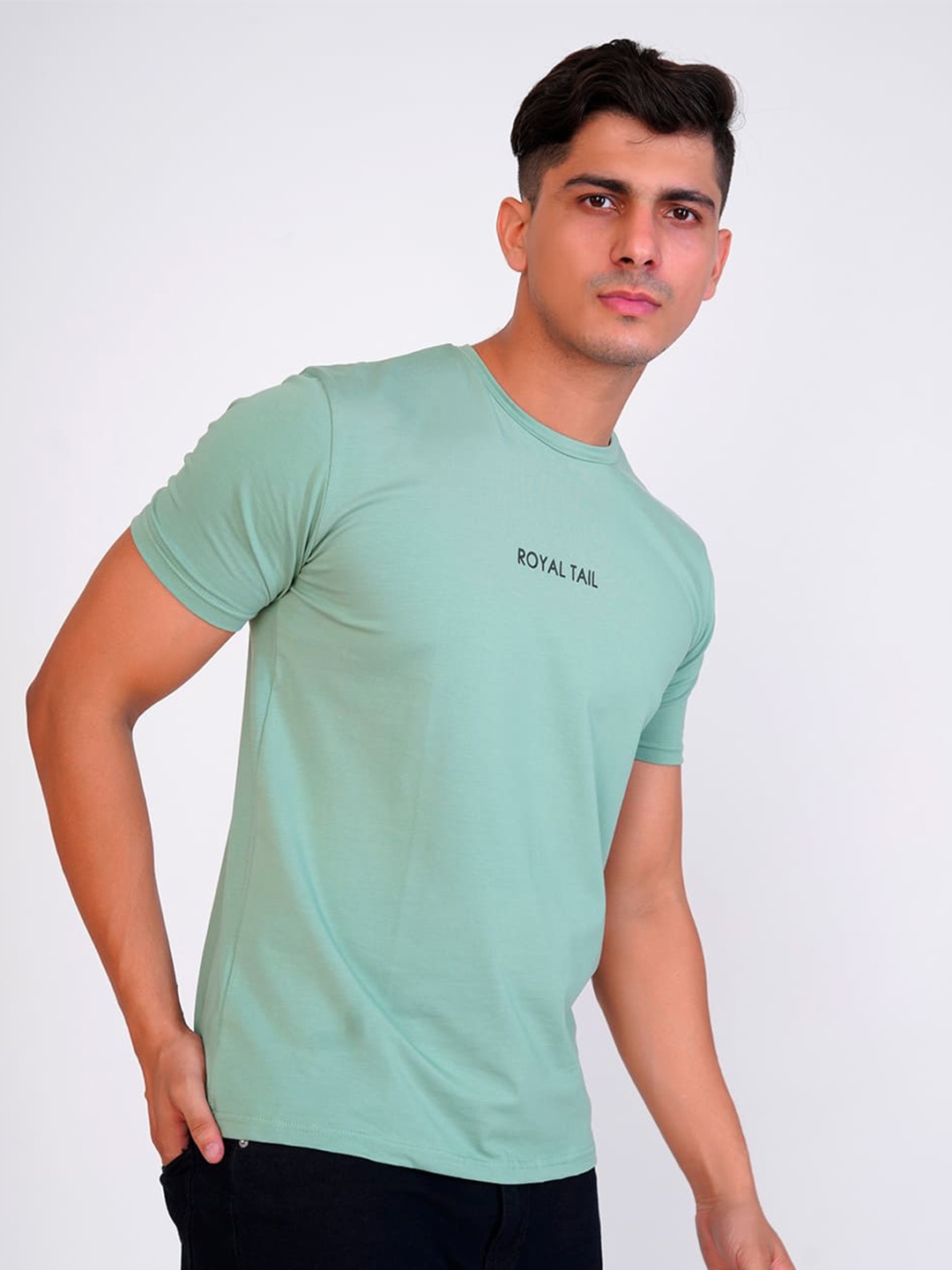 

ROYALTAIL Men Typography T-shirt, Blue