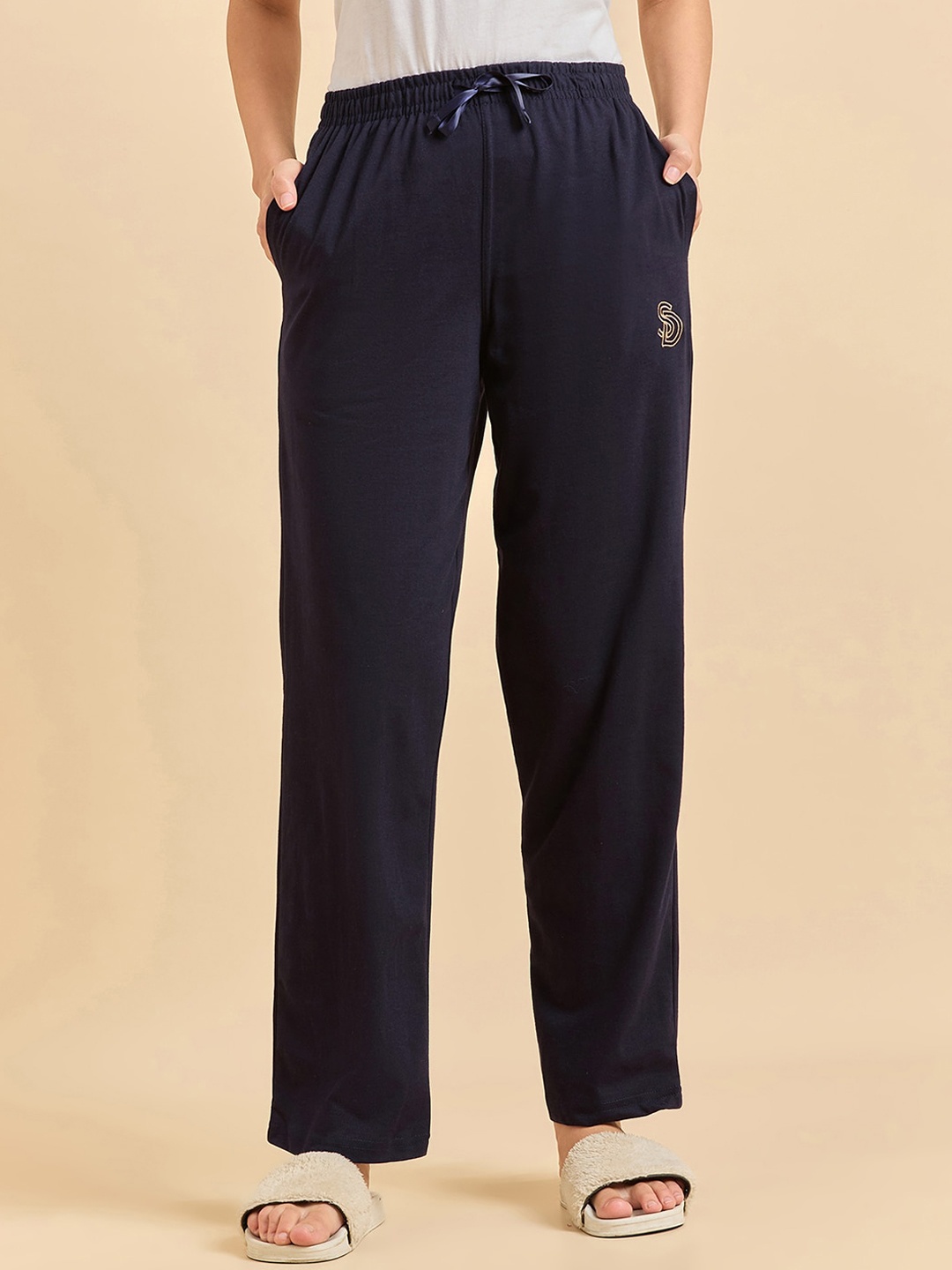 

Sweet Dreams Straight-Leg Lounge Pants, Navy blue