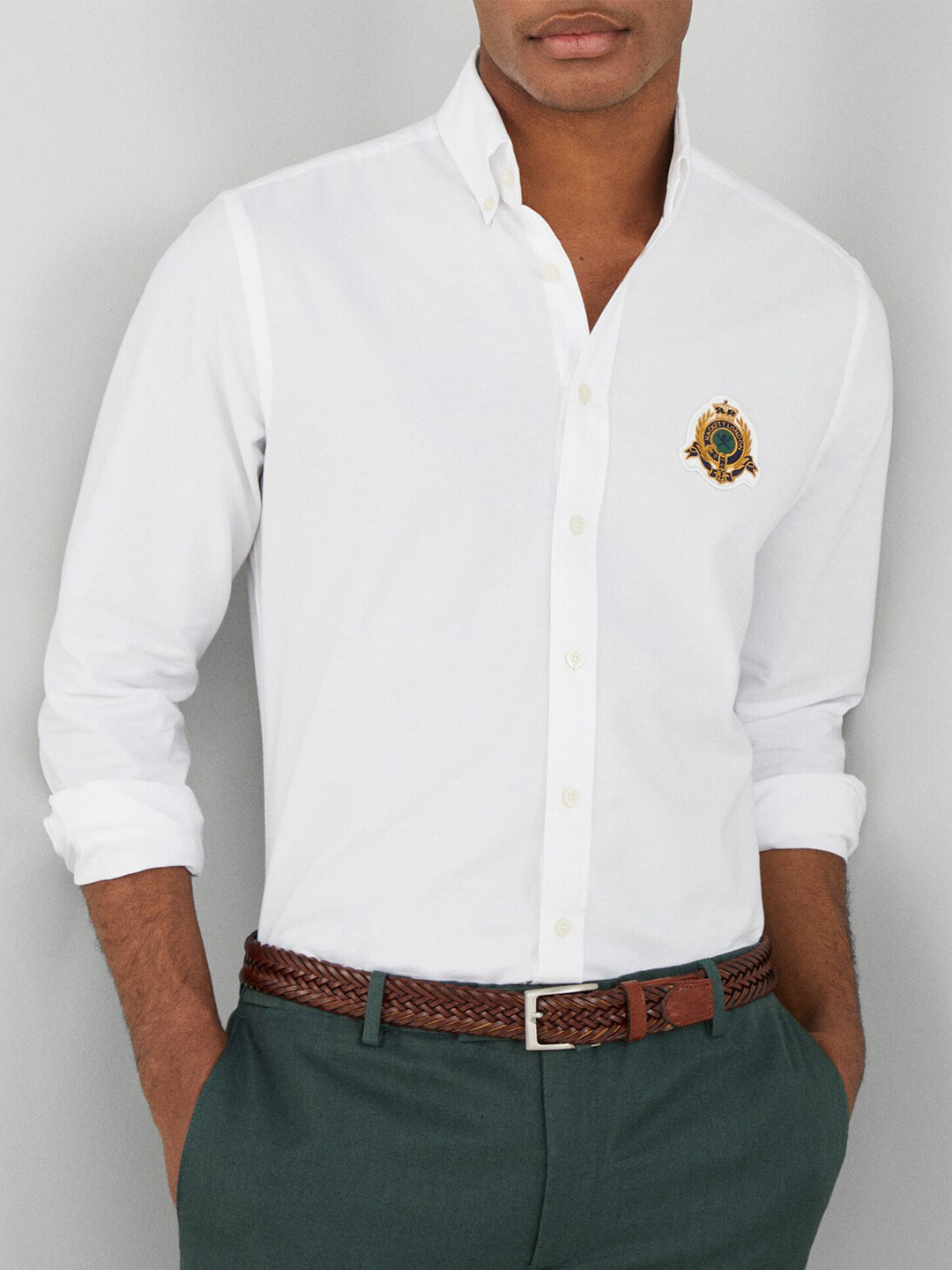 

HACKETT LONDON Cotton Formal Shirt, White