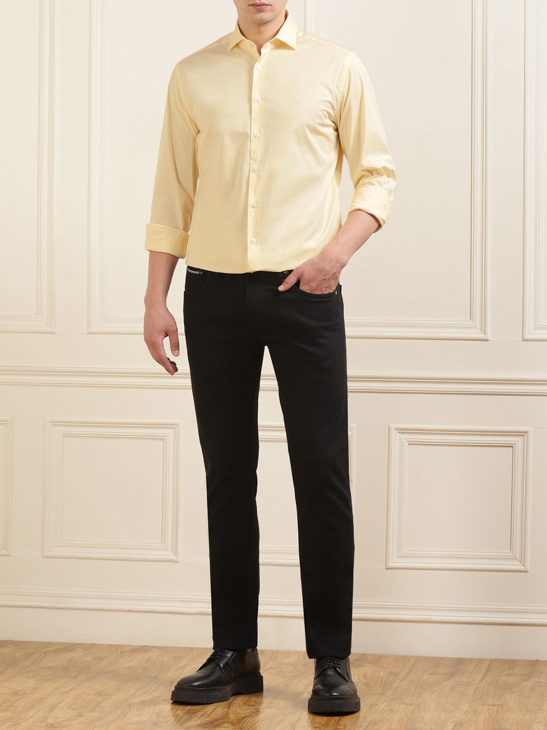 

HACKETT LONDON Men Opaque Casual Shirt, Yellow