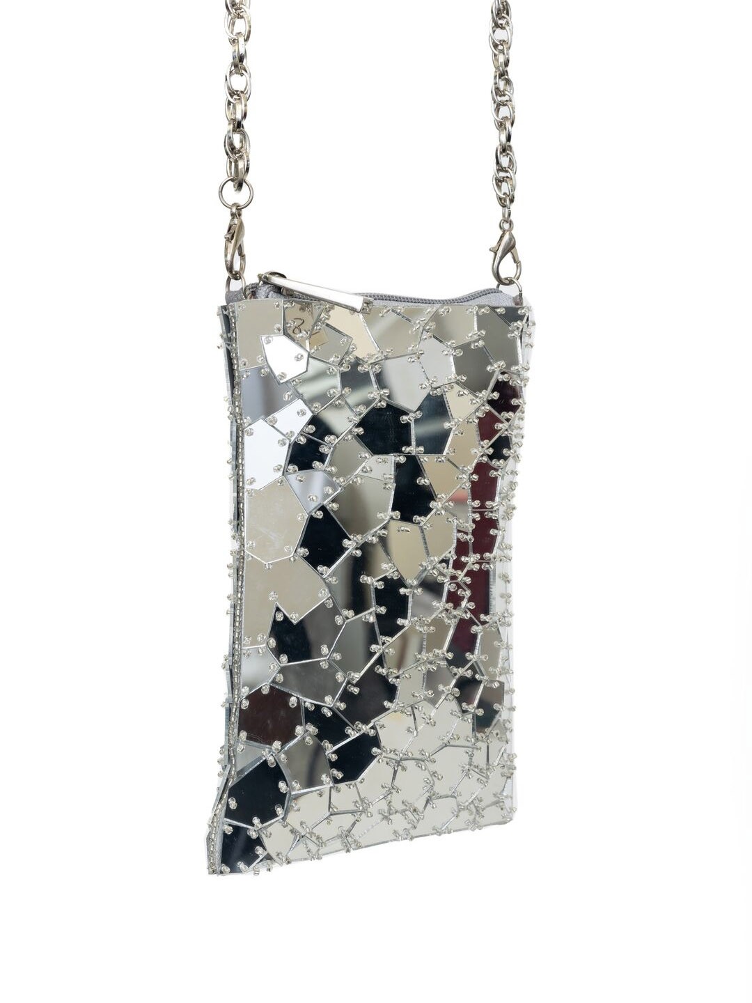

SG by Sonia Gulrajani Embellished Sling Bag, Silver