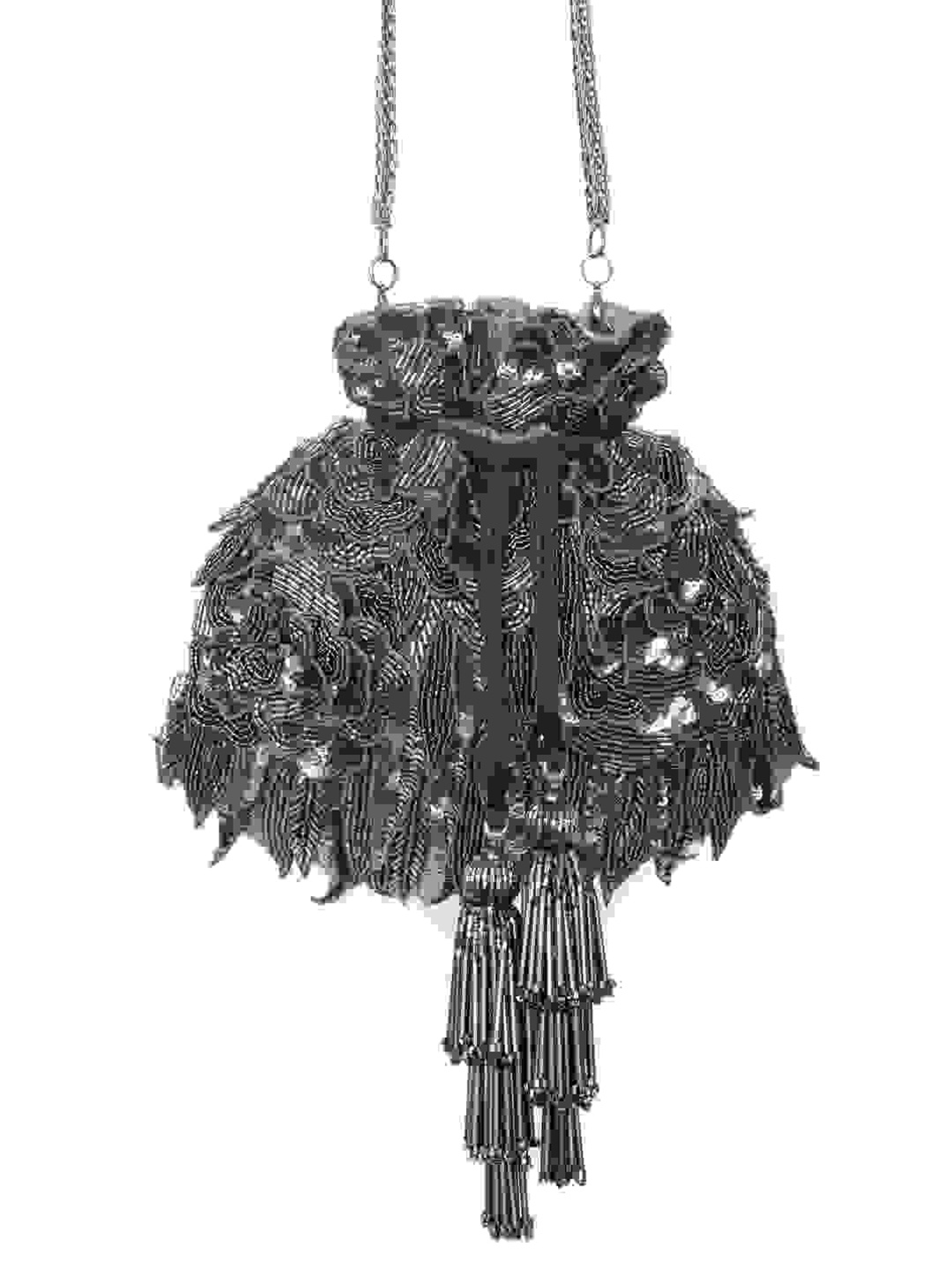 

SG by Sonia Gulrajani Embellished Potli, Grey