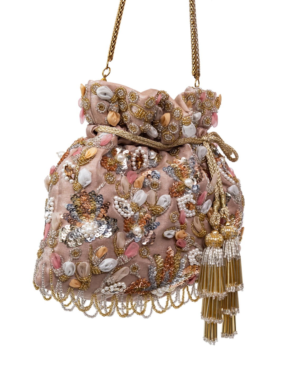 

SG by Sonia Gulrajani Embellished Potli, Pink