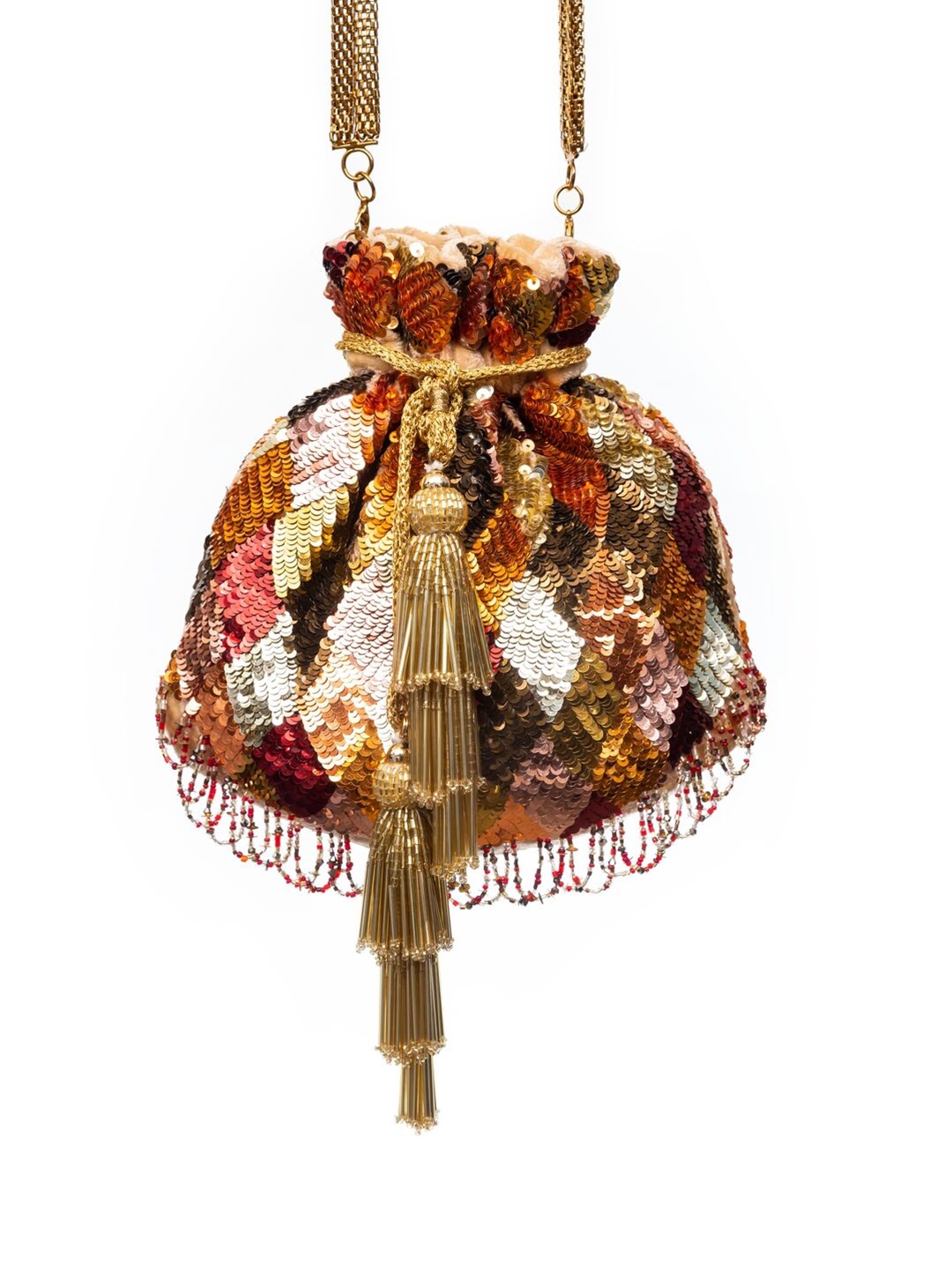 

SG by Sonia Gulrajani Embellished Potli, Red
