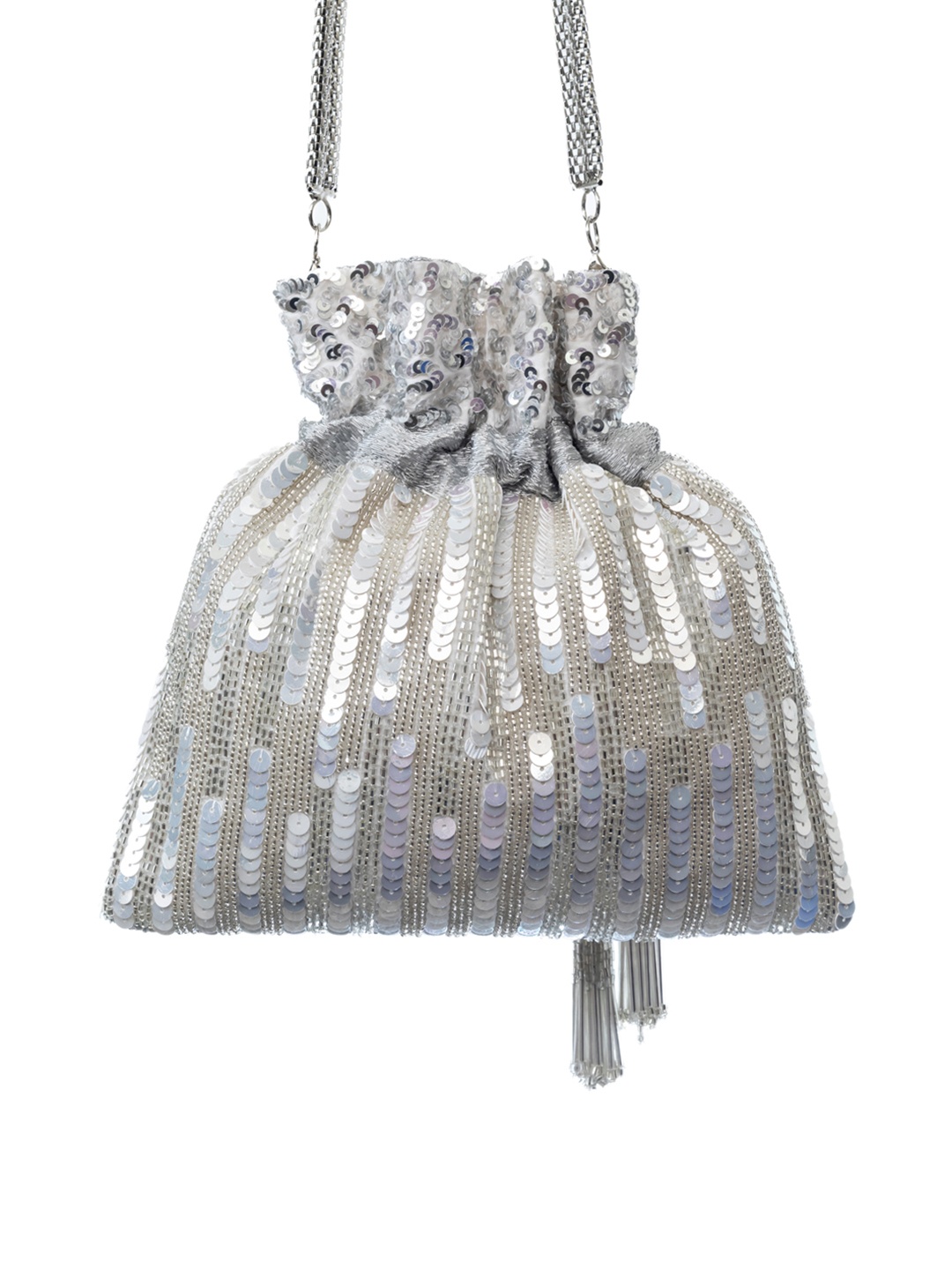 

SG by Sonia Gulrajani Embellished Potli, Silver