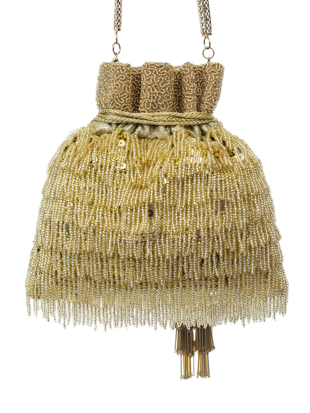 

SG by Sonia Gulrajani Embellished Potli, Gold