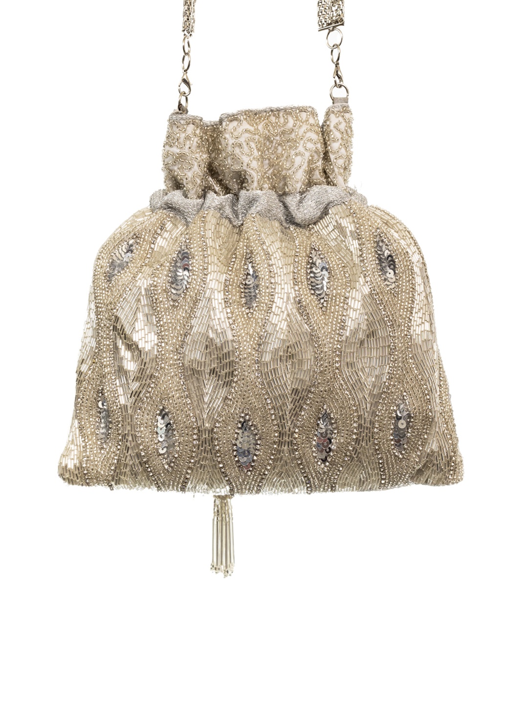 

SG by Sonia Gulrajani Embellished Potli, Gold