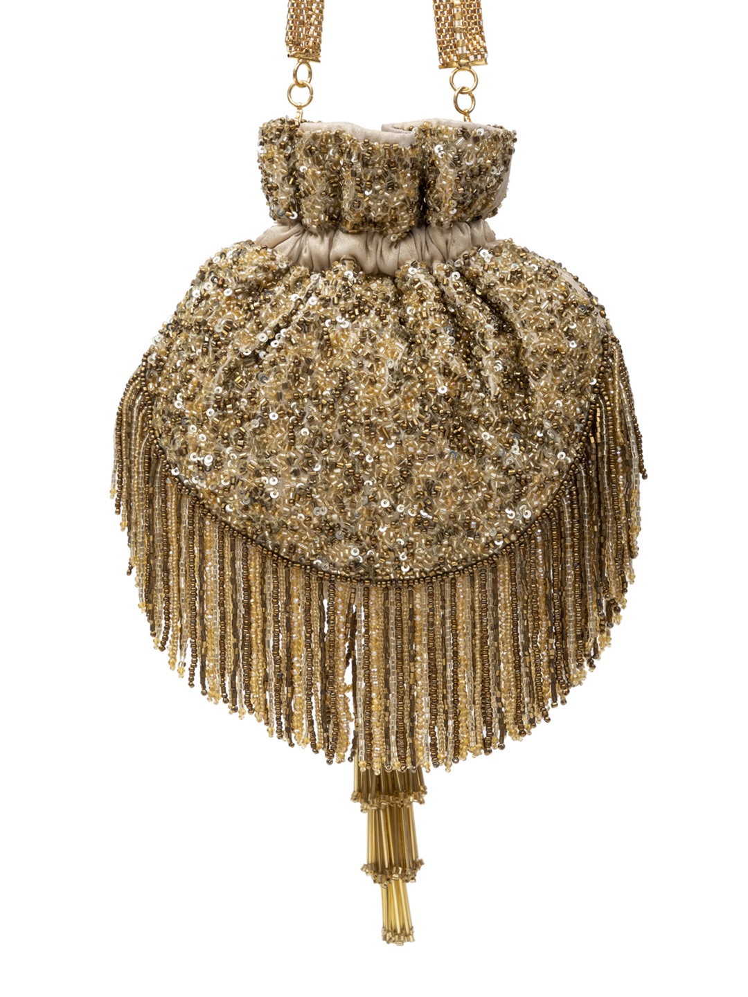 

SG by Sonia Gulrajani Embellished Potli, Gold