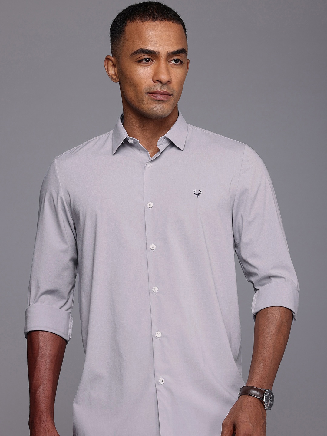 

Allen Solly Comfy Slim Fit Casual Shirt, Grey