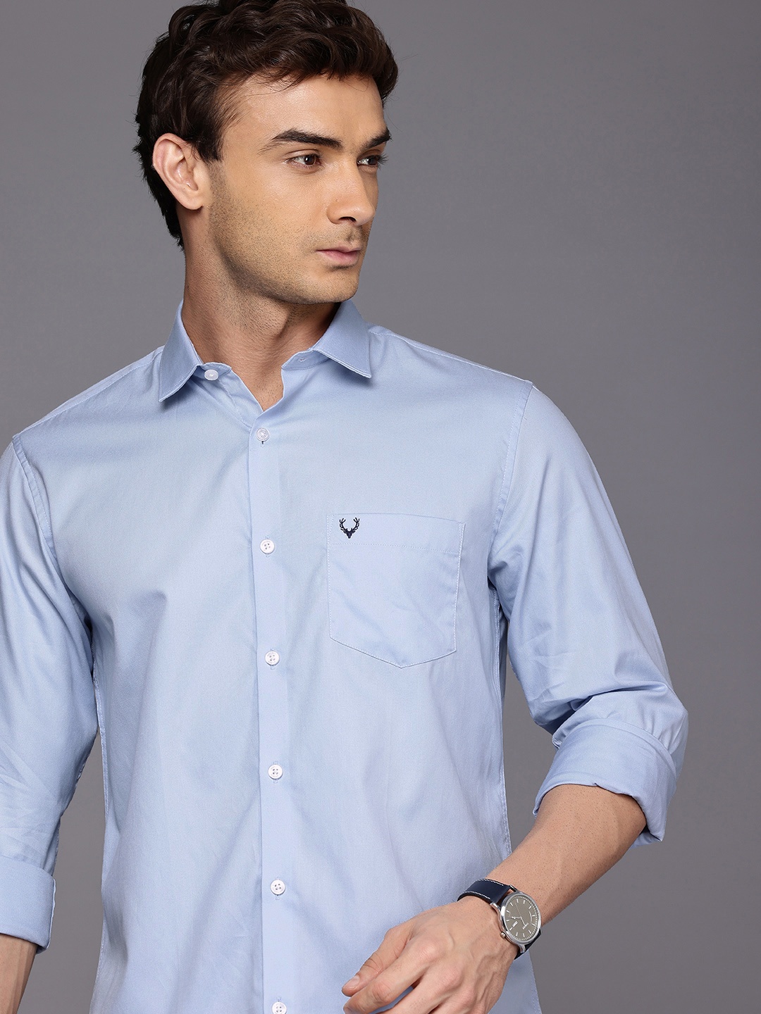 

Allen Solly Pure Cotton Sport Fit Opaque Casual Shirt, Blue