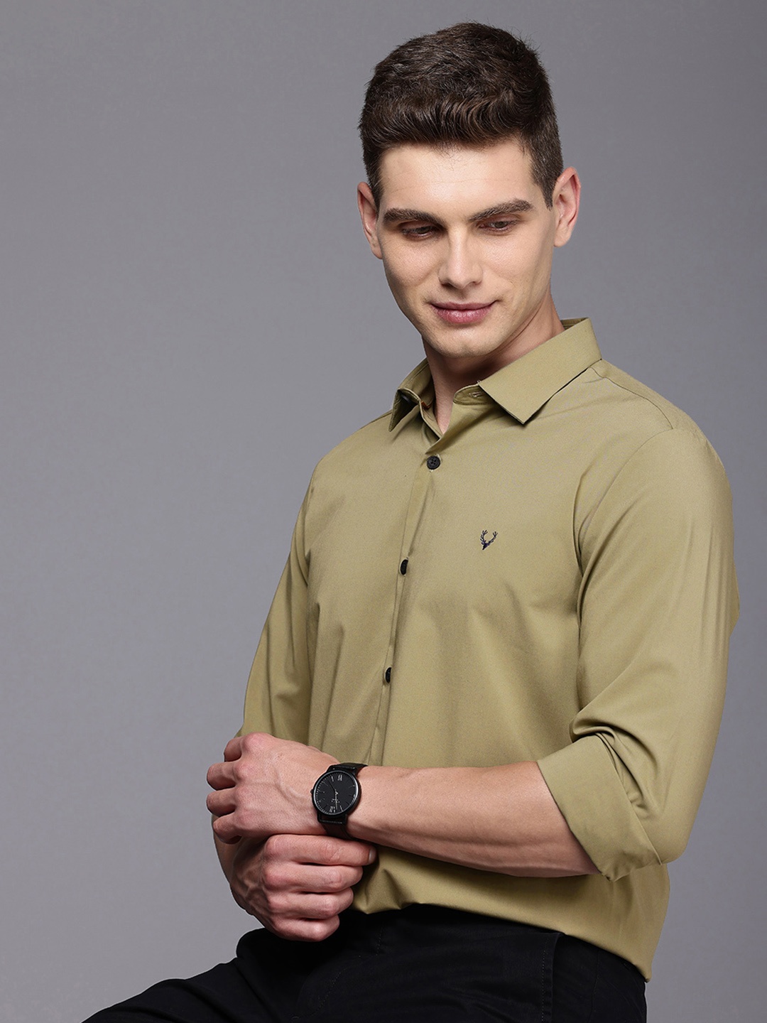 

Allen Solly Comfy Slim Fit Casual Shirt, Green