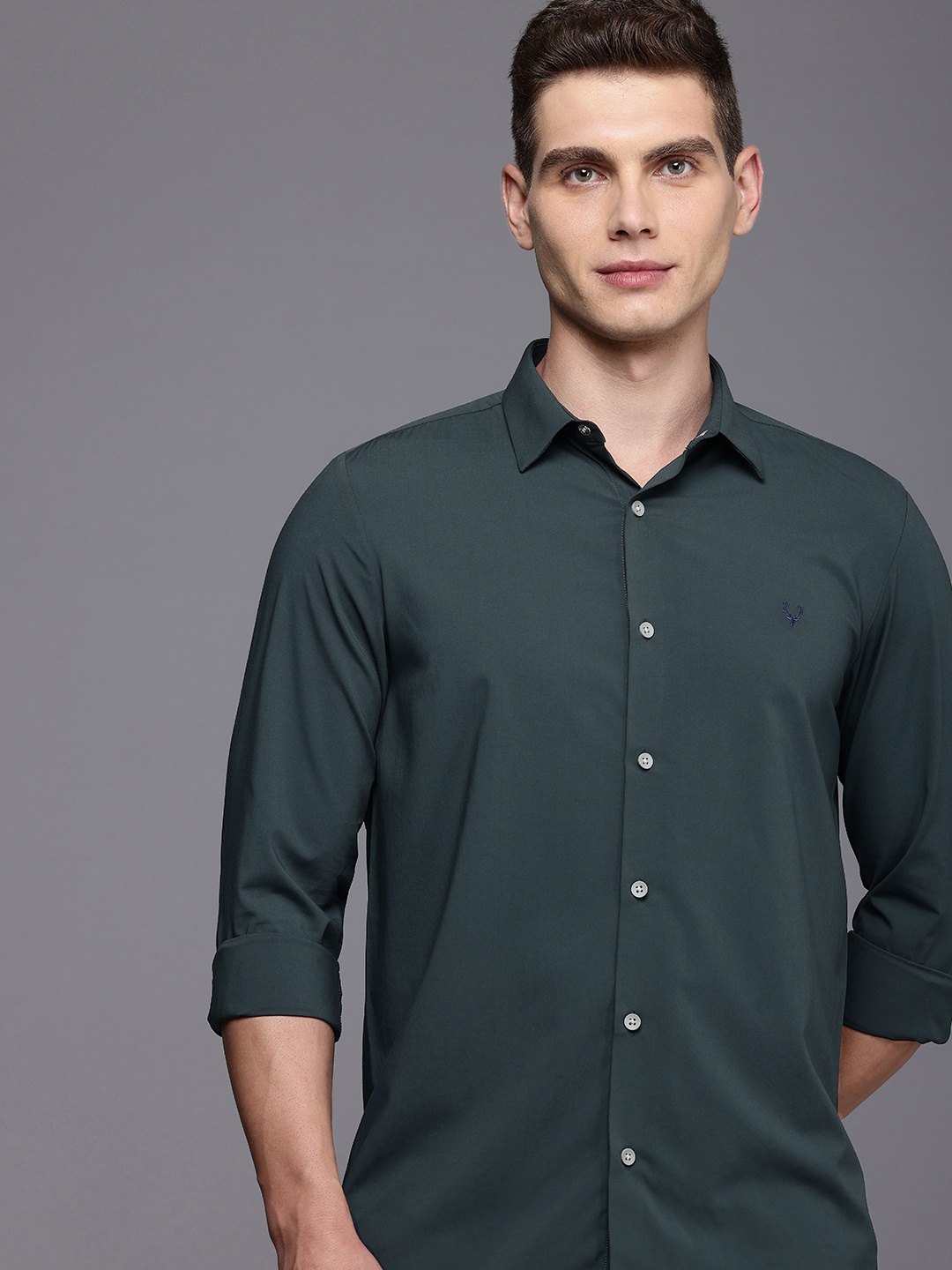 

Allen Solly Comfy Slim Fit Casual Shirt, Green