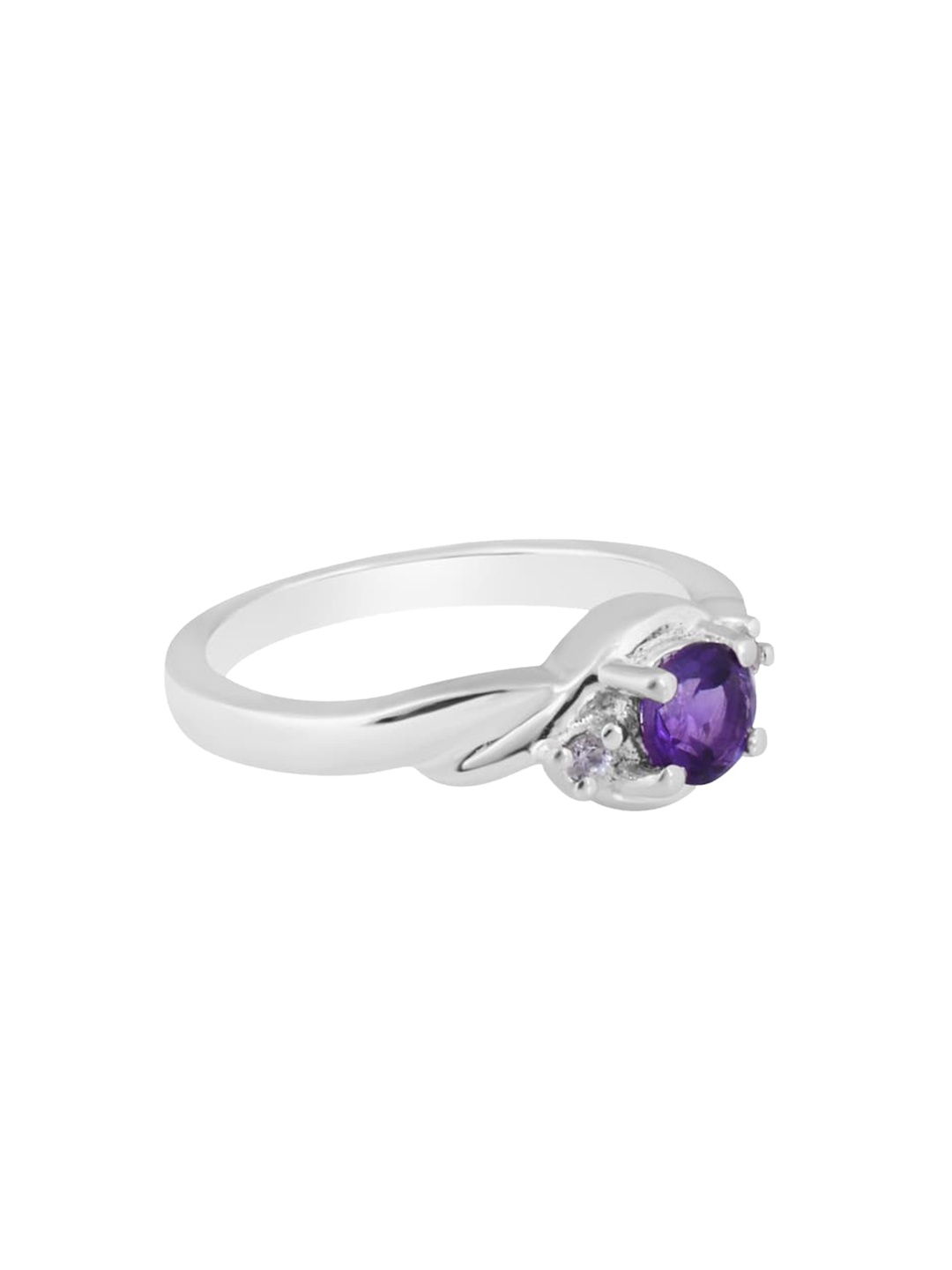 

HIFLYER JEWELS Women Amethyst Studded Finger Ring, Purple