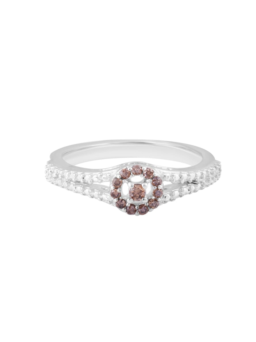 

HIFLYER JEWELS 925 Sterling Silver Stone-Studded Finger Ring
