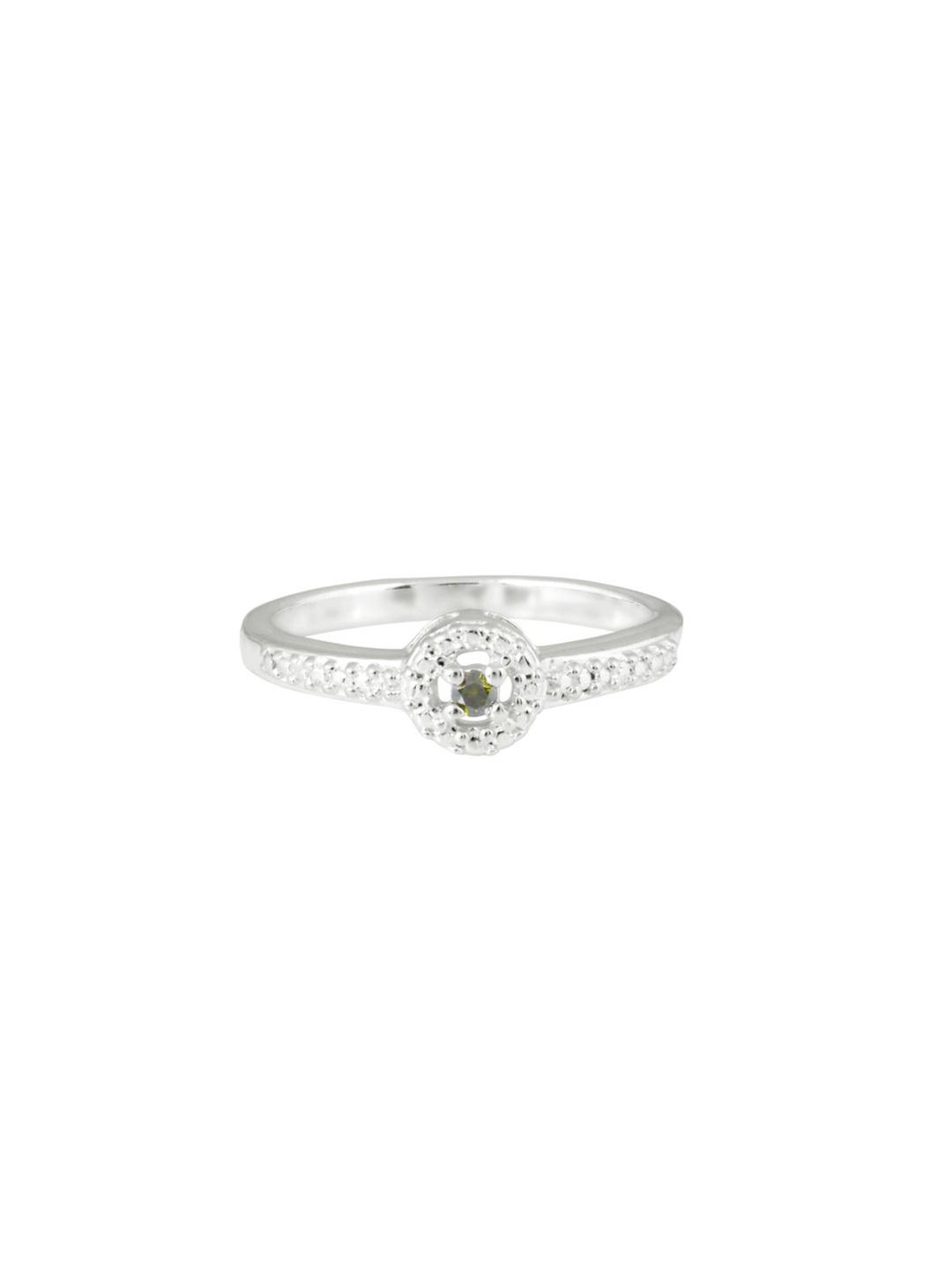 

HIFLYER JEWELS 925 Sterling Silver Stone-Studded Finger Ring