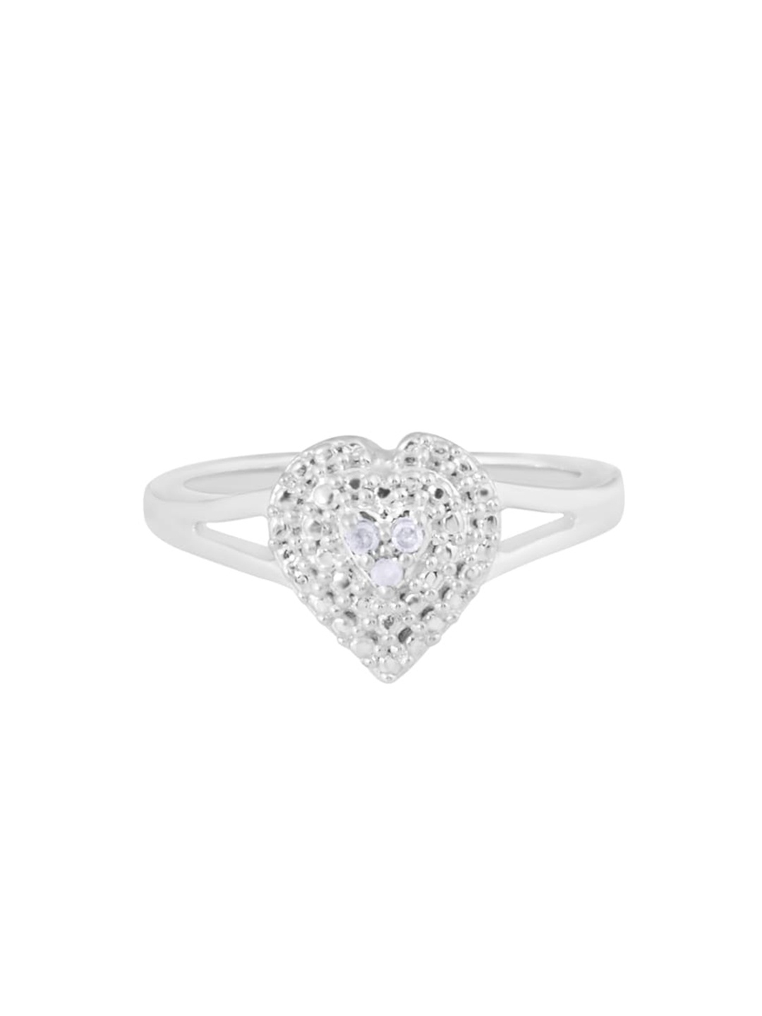 

HIFLYER JEWELS 925 Sterling Silver Stone-Studded Finger Ring