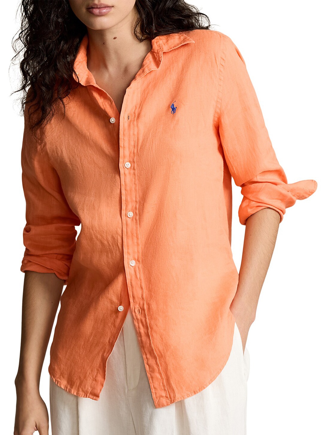 

Polo Ralph Lauren Linen Relaxed Fit Shirt, Orange