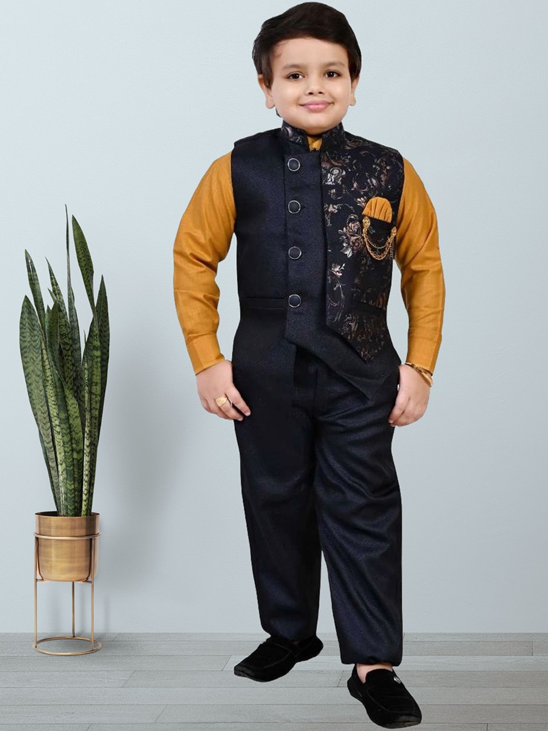 

BAESD 3-Pcs Party Suit, Wedding and all Ocassions., Mustard