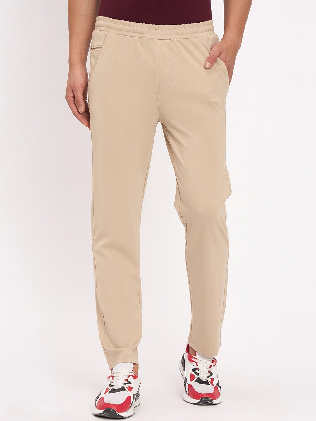 

Okane Men Regular Fit Track Pants, Beige